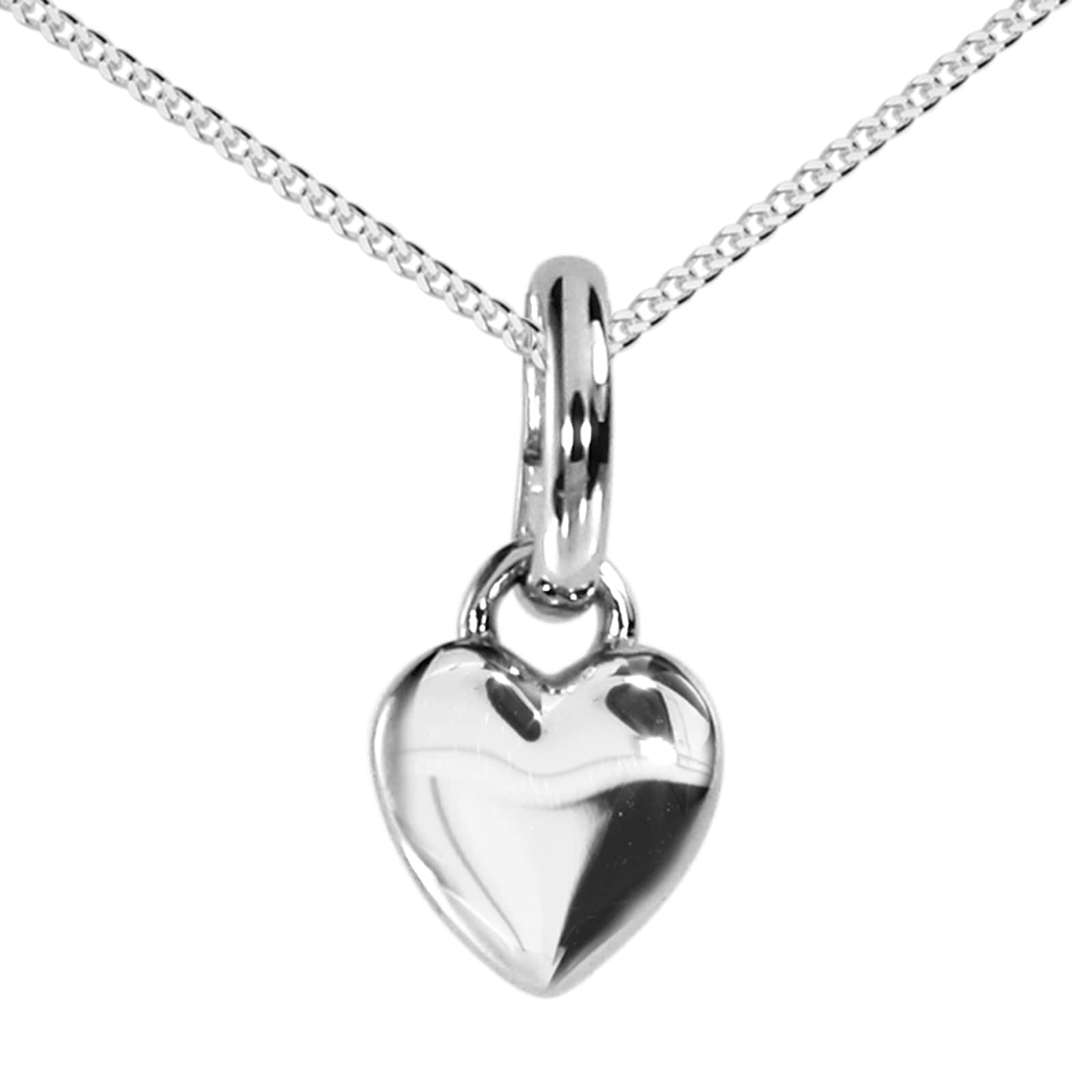 Kette mit Anhänger OSTSEE-SCHMUCK "Ostsee-Schmuck Kette mit Anhänger kleines Herz 5 mm" Gr. 50, silber, Halsketten, Damen, 50cm, Silber 925 (Sterlingsilber), L: 40