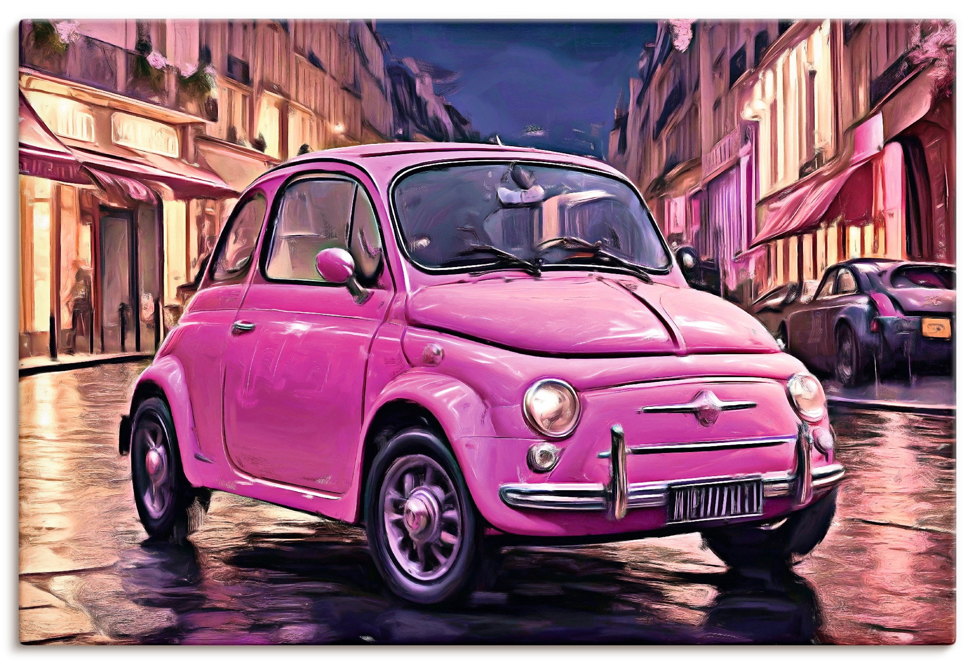 Artland Wandbild "Der kleine Italiener" Auto 1 Stk. tlg. als Alubild, Leinwandbild, Poster, Wandaufkleber in verschied. Größen