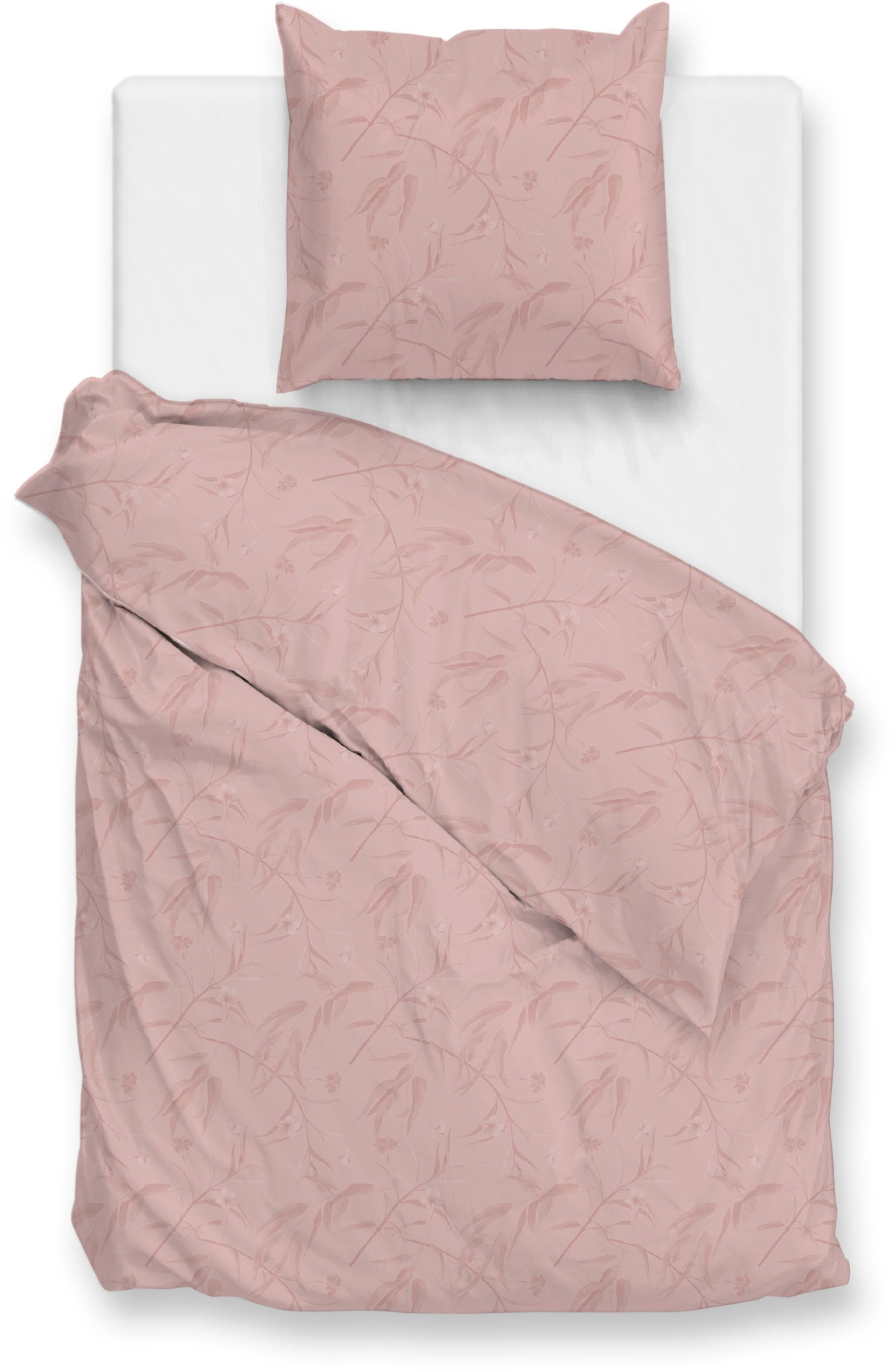 ZO HOME Bettwäsche "Fiori-di-Satinado" 2 Stk. Bettwäsche aus 100% Baumwolle, hochwertiges Mako-Satin