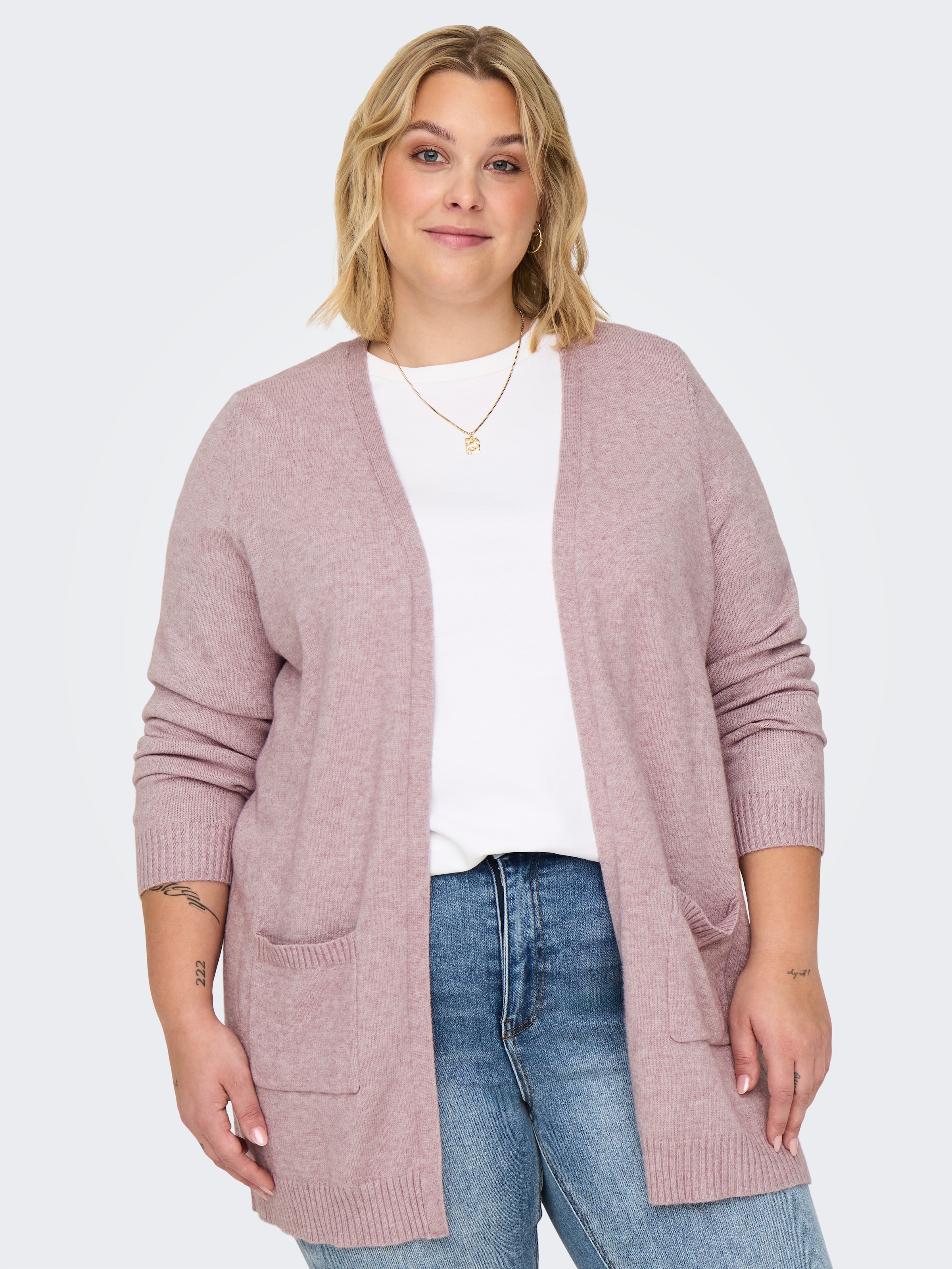 ONLY CARMAKOMA Strickjacke »CARESLY L/S OPEN CARDIGAN NOOS KNT«