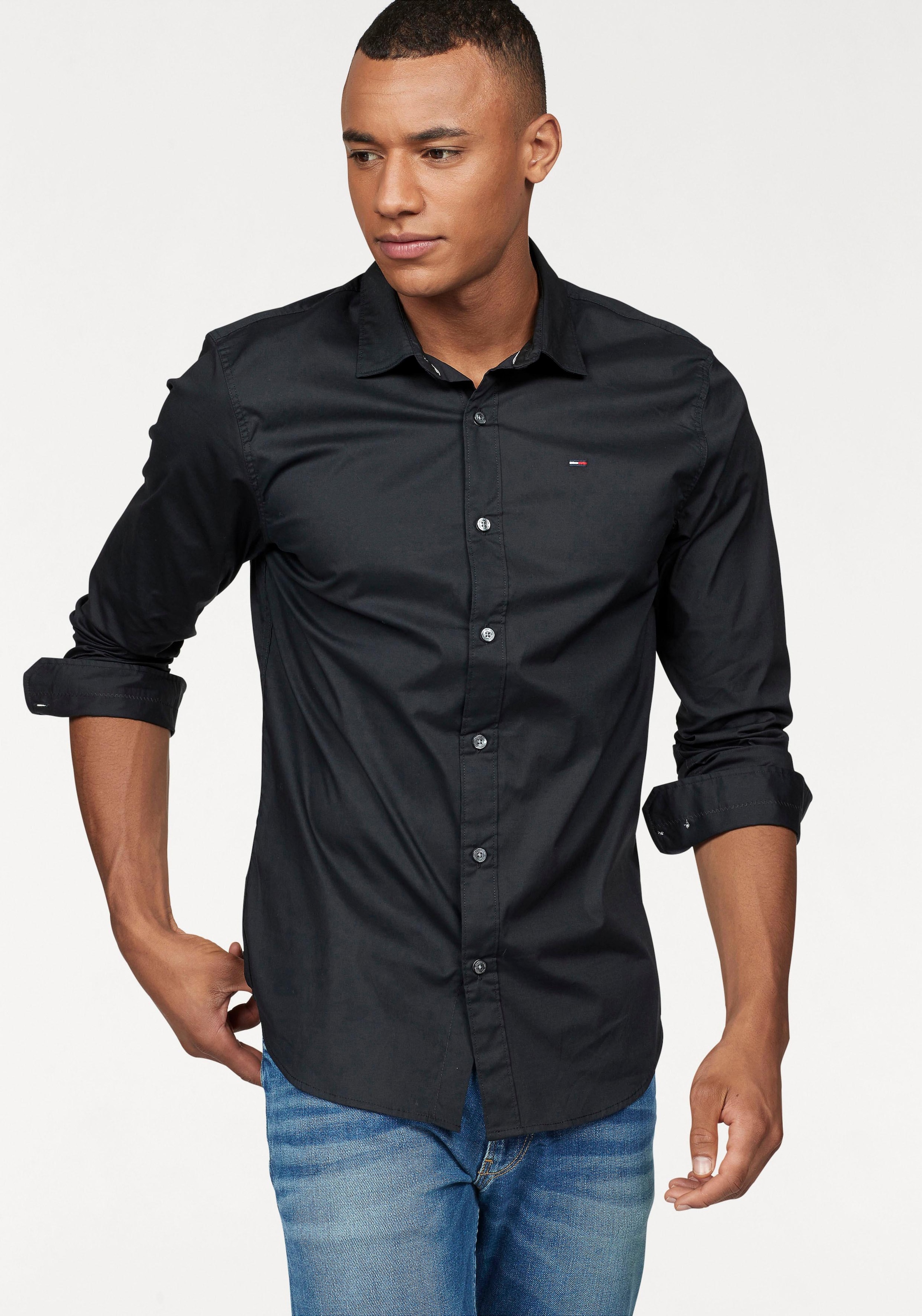 Tommy Jeans Langarmhemd »Sabim Stretch Hemd Shirt«, Stretch Hemd, Premium, Slim Fit, mit Elasthan