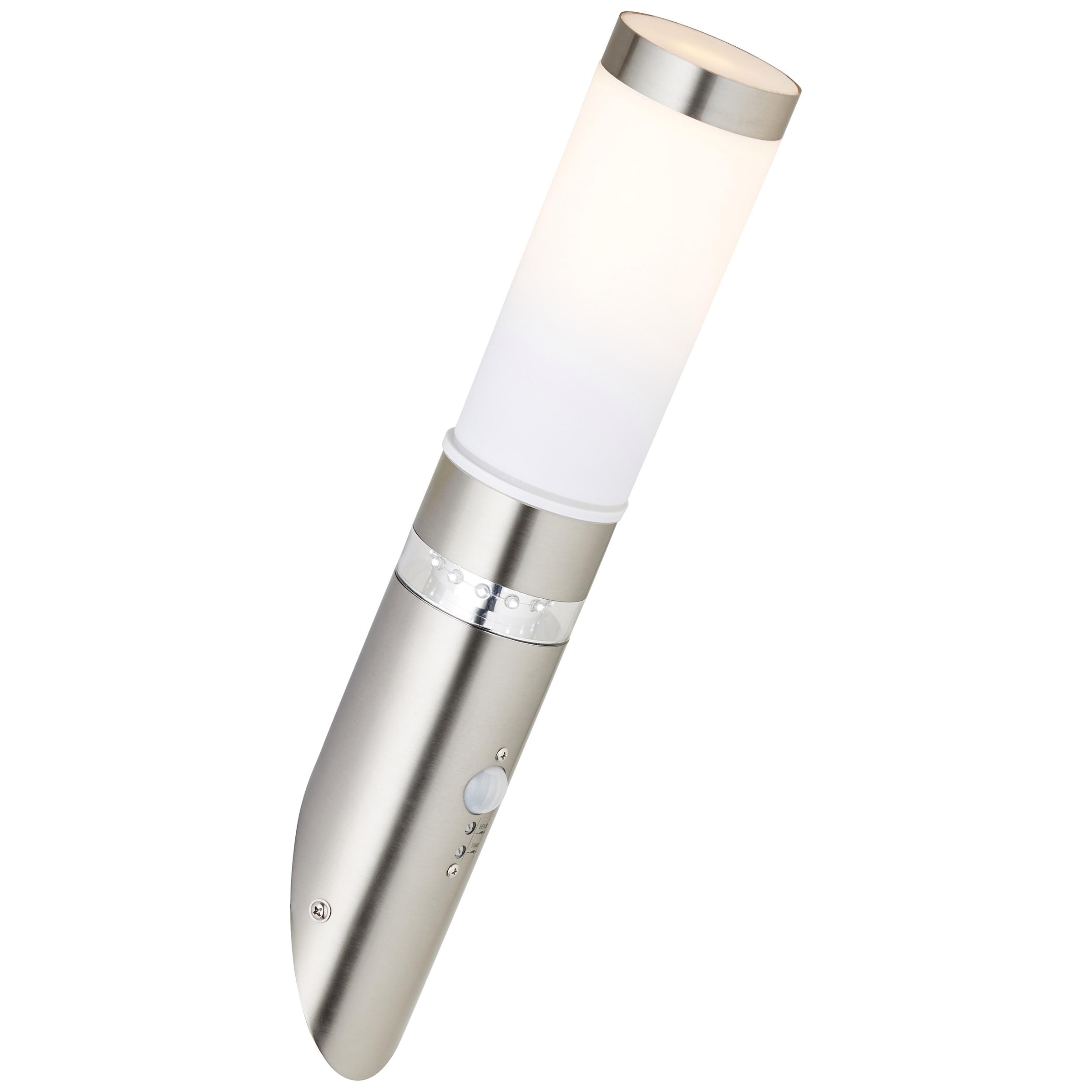 Brilliant LED Außen-Wandleuchte "BOLE", 1 flammig, Leuchtmittel E27  LED fest integriert, 44 cm Höhe, Ø 8 cm, Bewegungsm