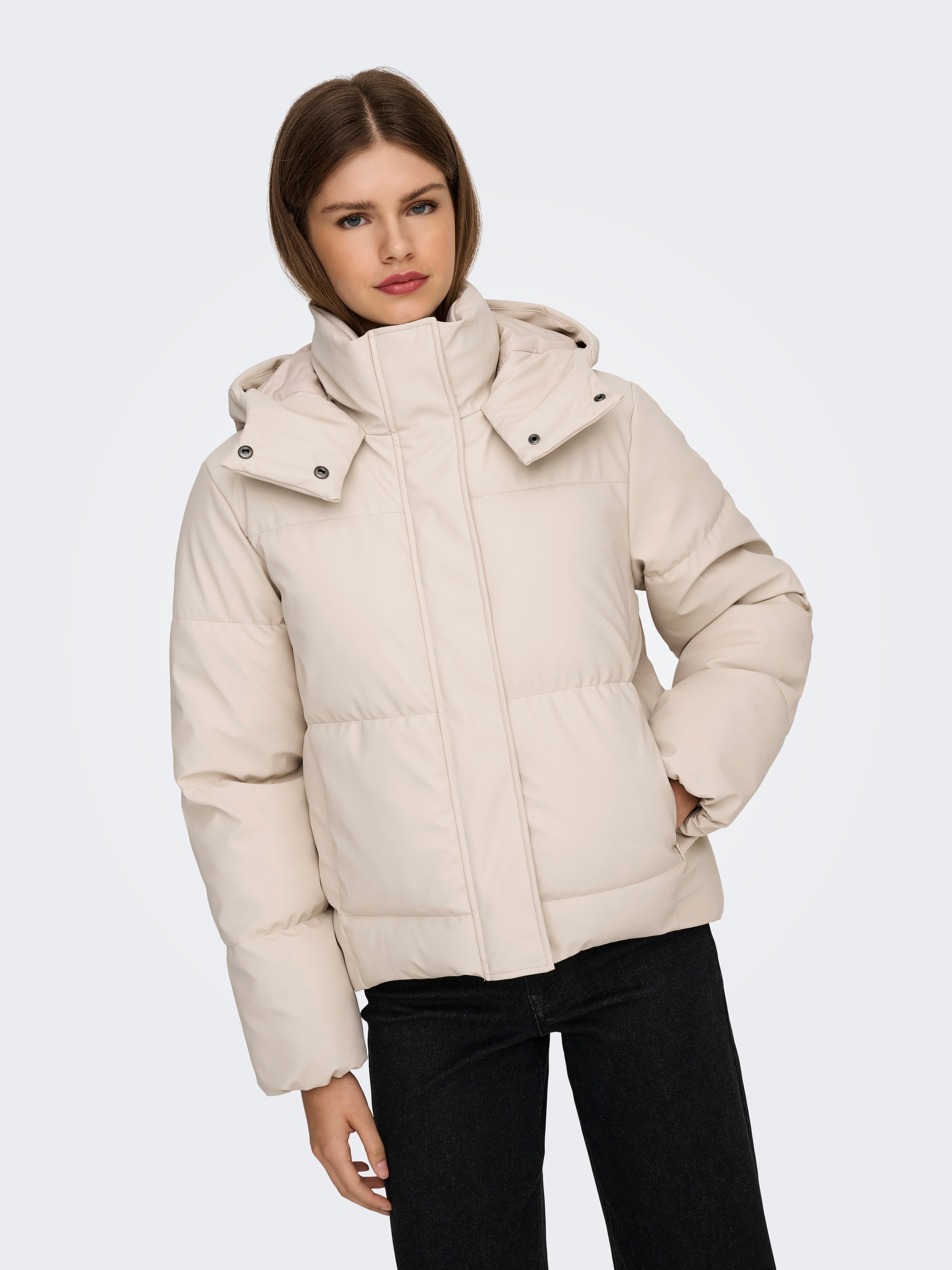ONLY Steppjacke "ONLAGNES COATED PUFFER JACKET OTW" mit Kapuze günstig online kaufen