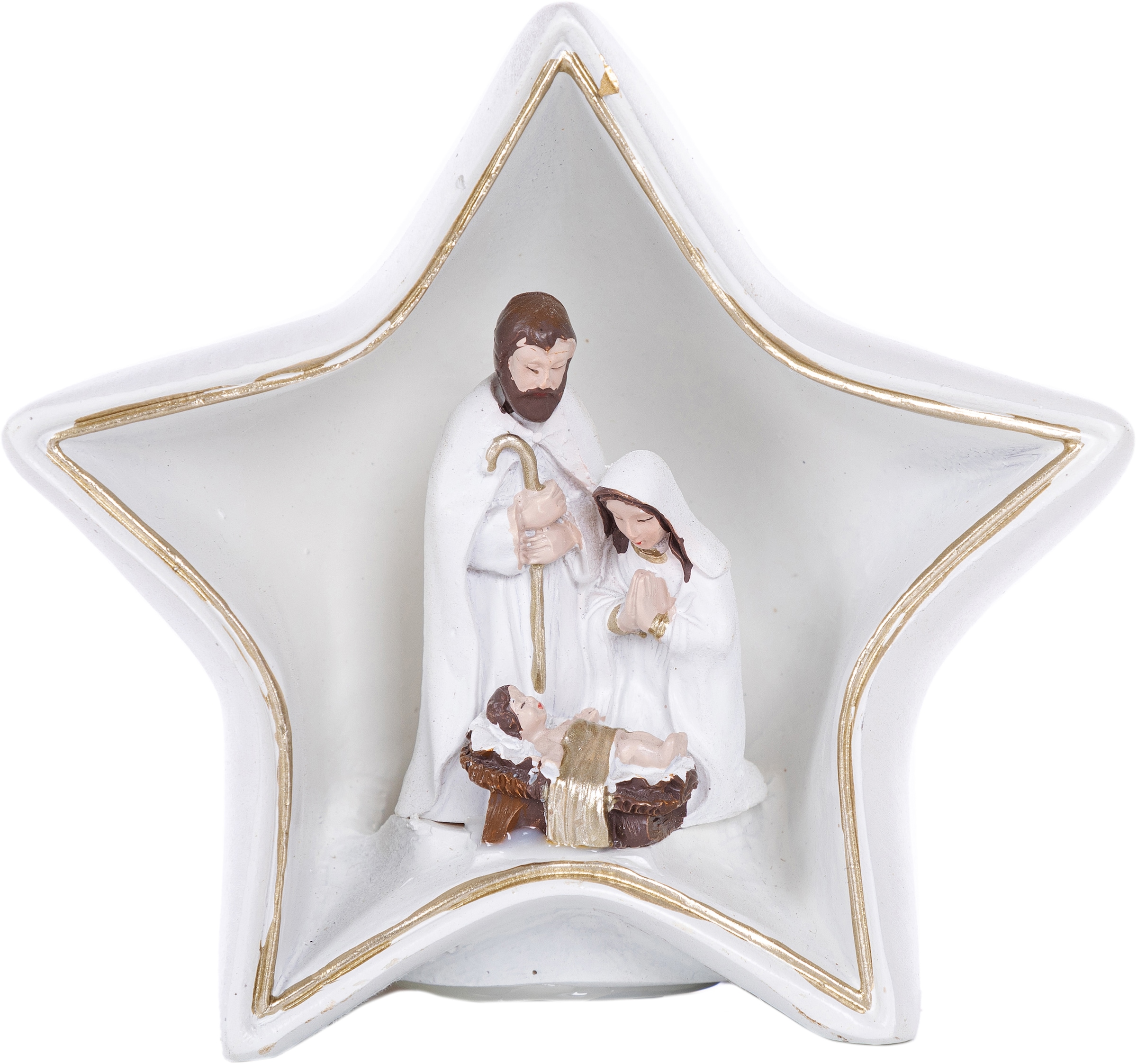 Myflair Möbel & Accessoires Krippe "Weihnachtsdeko" mit LED Beleuchtung günstig online kaufen