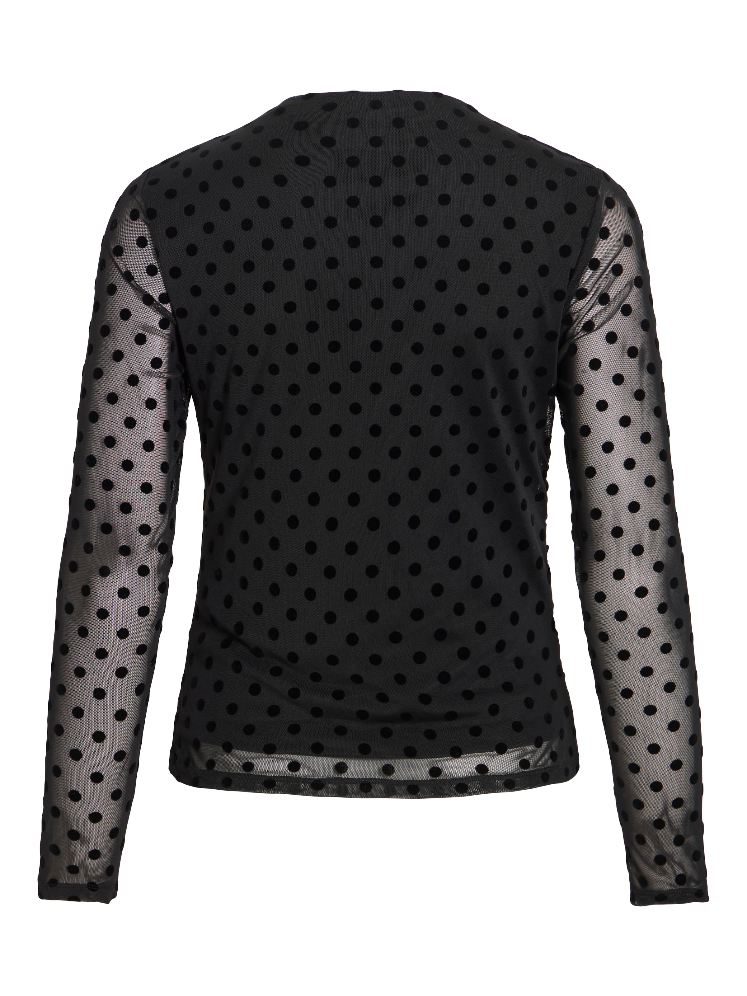 Vila Langarmshirt »VIRIKKE L/S FUNNEL NECK TOP - NOOS« Materialmix, eng geschnitten