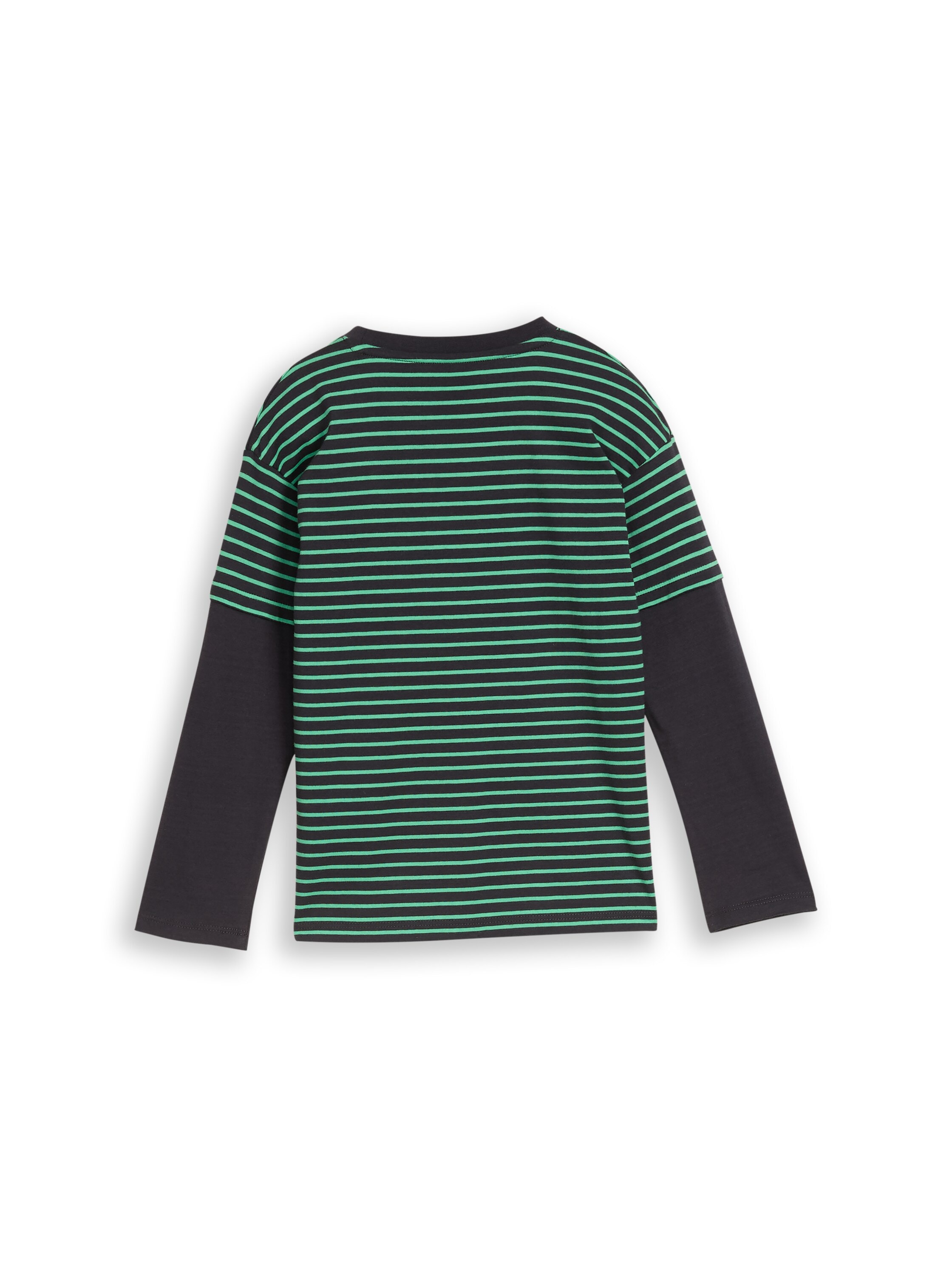 TOM TAILOR Langarmshirt im Streifen.Look / Colorblocking / Baumwolle / für Boys