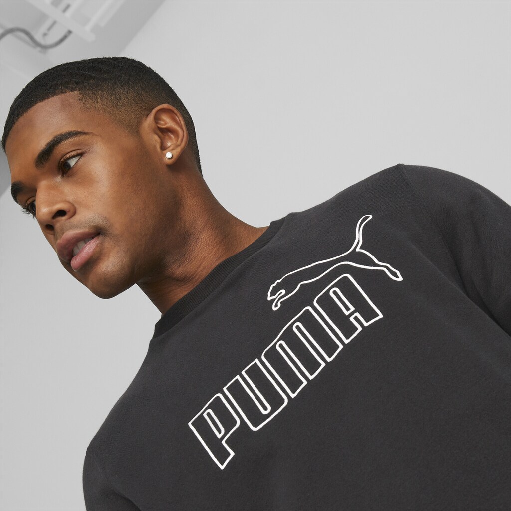 PUMA Sweatshirt »Essentials+ Logo Rundhals-Sweatshirt Herren«