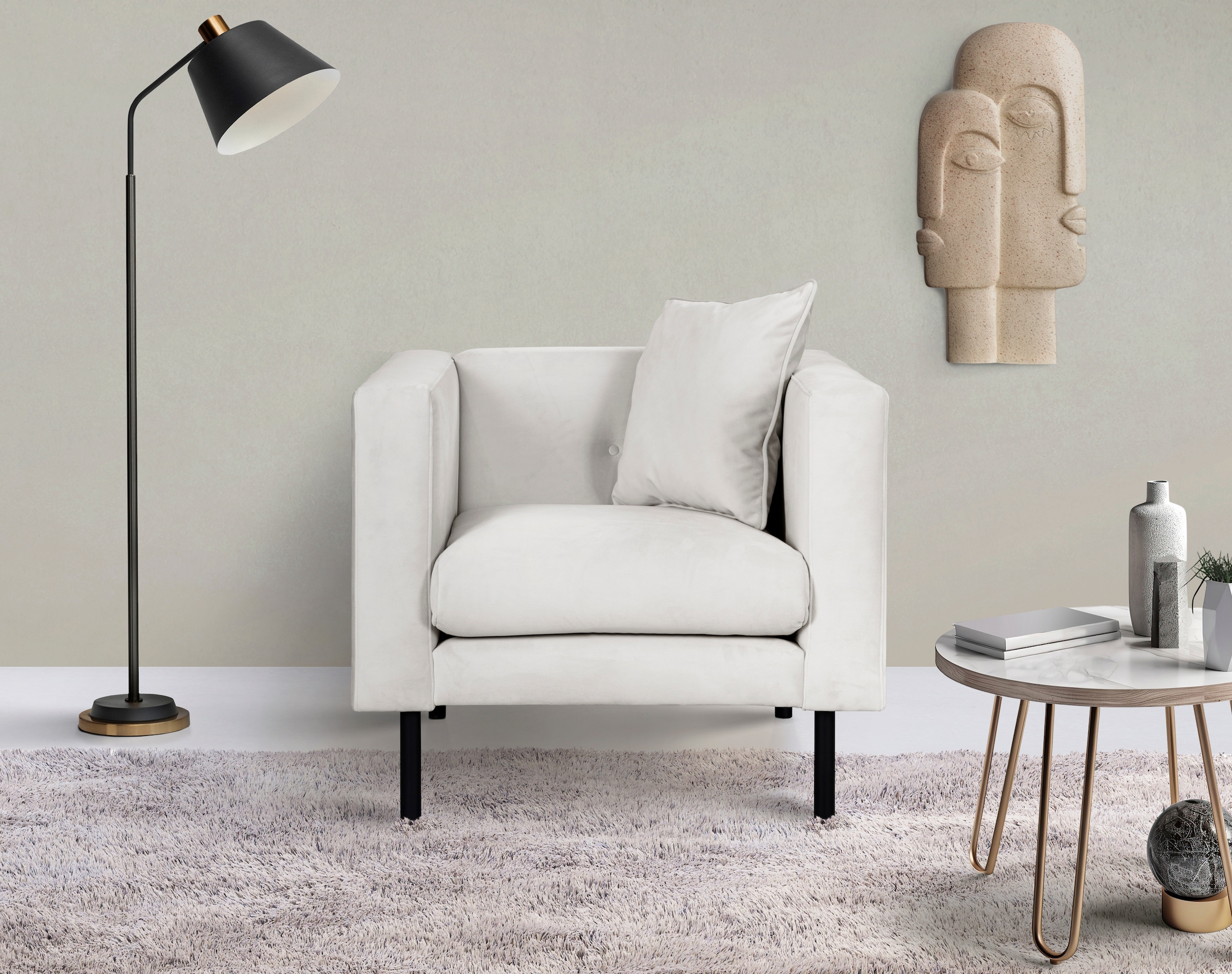 Home affaire Sessel "Lillibeth Cocktailsessel, Loungesessel, Maße B/T/H: 90 günstig online kaufen