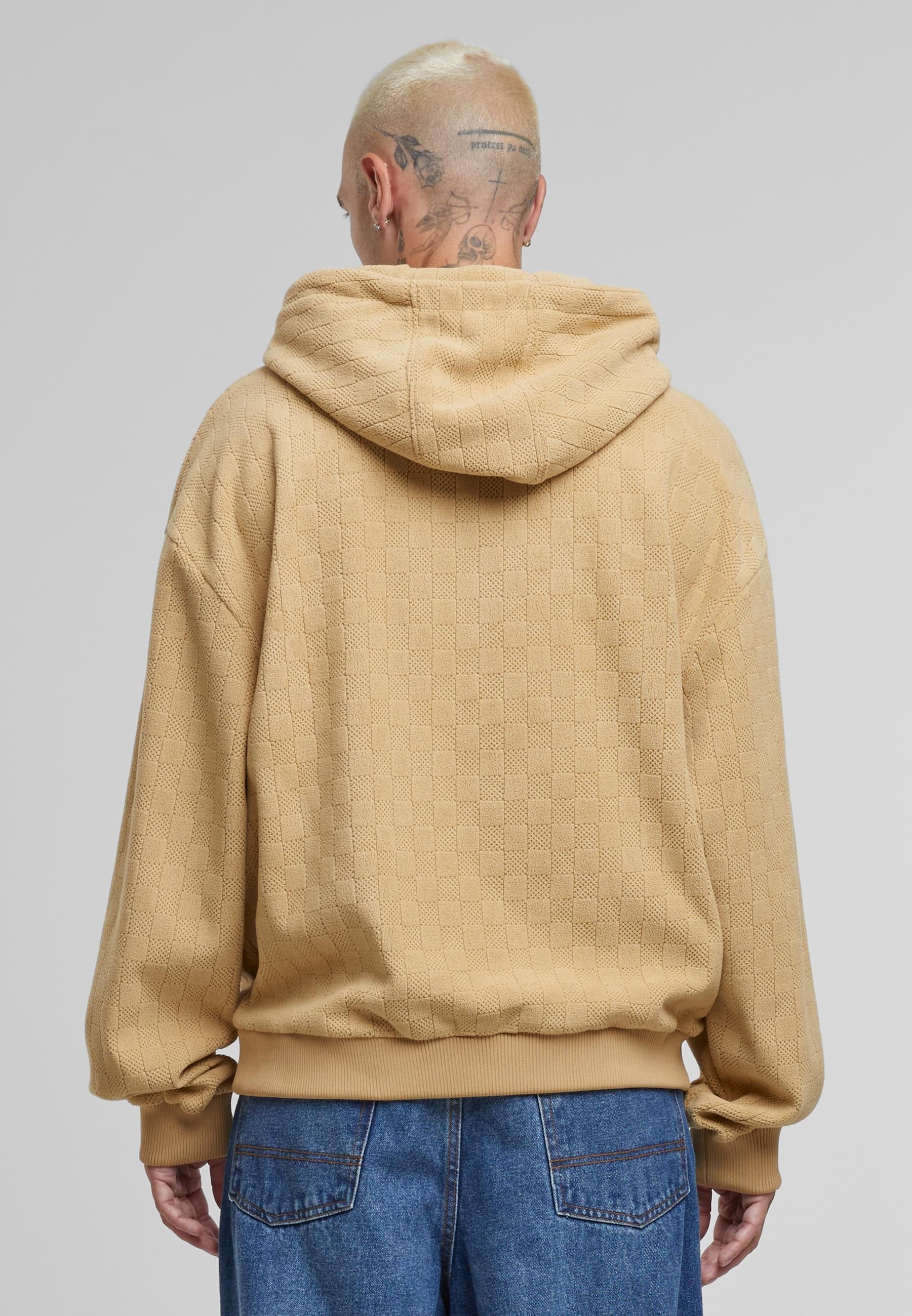 URBAN CLASSICS Kapuzensweatshirt »Urban Classics Jaquard Velvet Suit«, (1 tlg.)