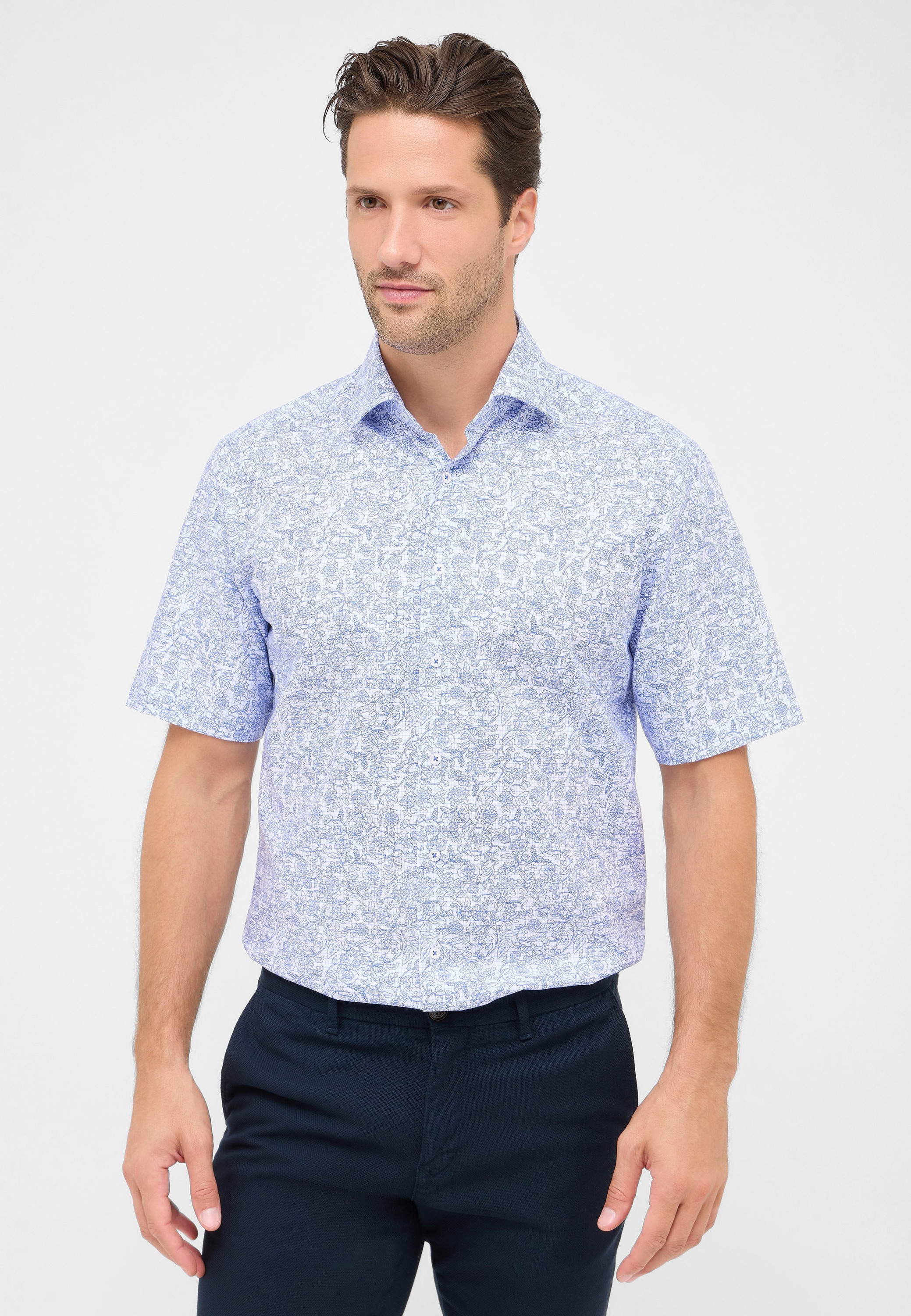 Eterna Kurzarmhemd "MODERN FIT" NON IRON (bügelfrei) günstig online kaufen