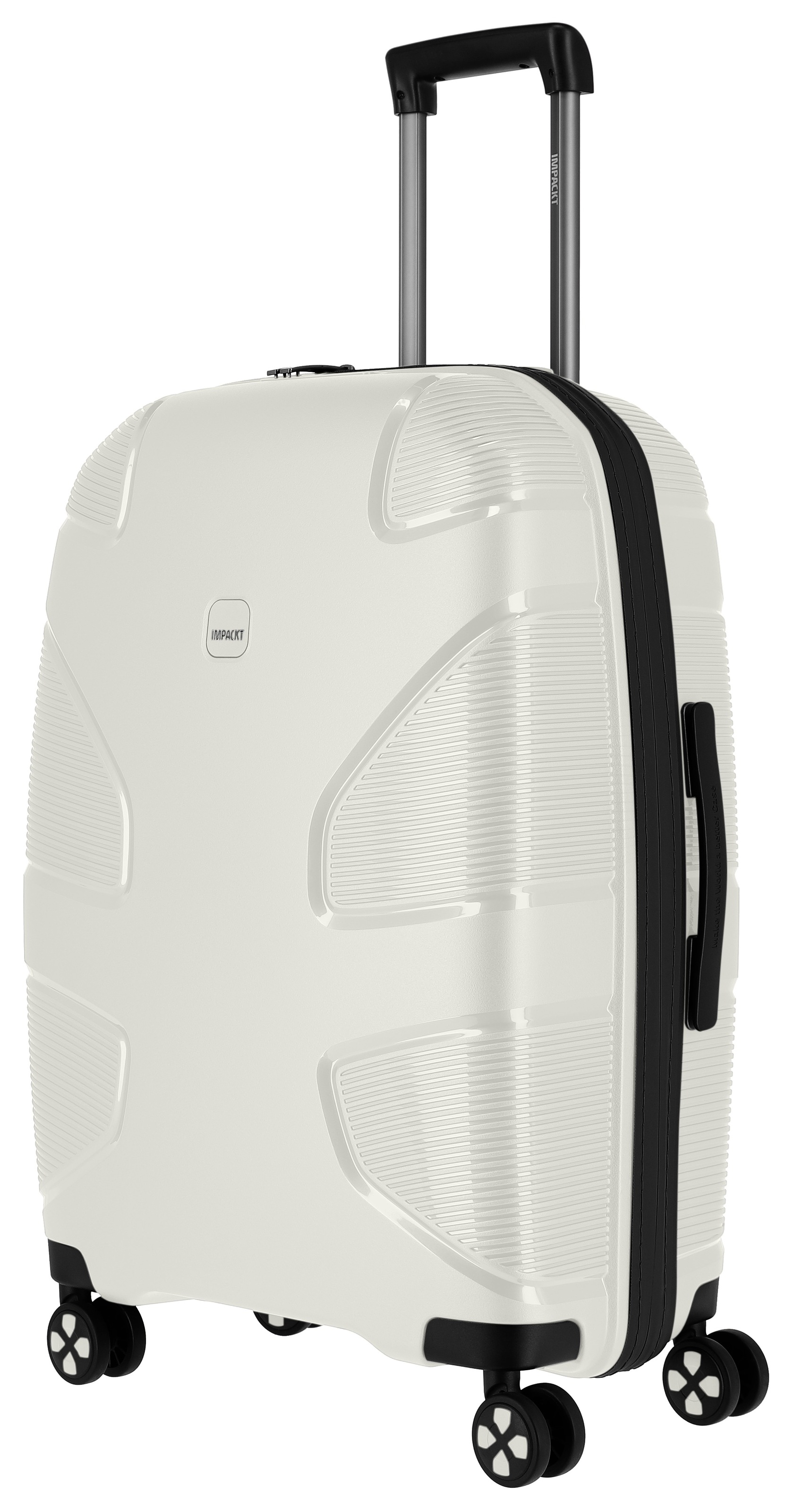 IMPACKT Hartschalen-Trolley »IP1, verschiedene Größen und Farben«, 4 Rollen, Hartschalen-Koffer vegan Koffer Reisegepäck USB-Port TSA Zahlenschloss