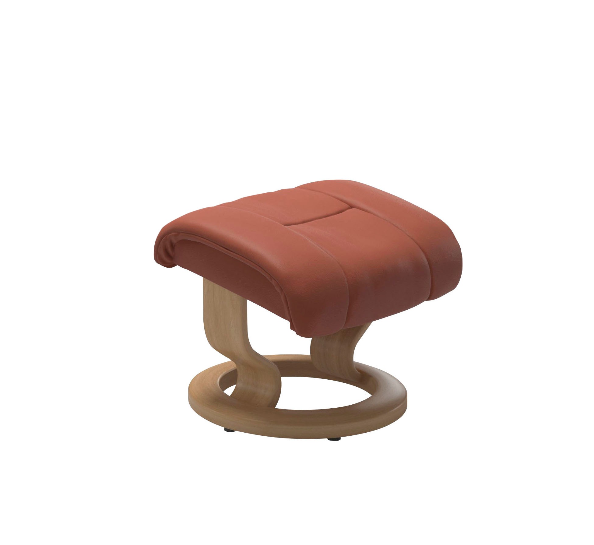 Stressless® Relaxsessel »Reno«, (Set, Relaxsessel mit Hocker), mit Hocker, mit Classic Base, Größe S, M & L, Gestell Eiche