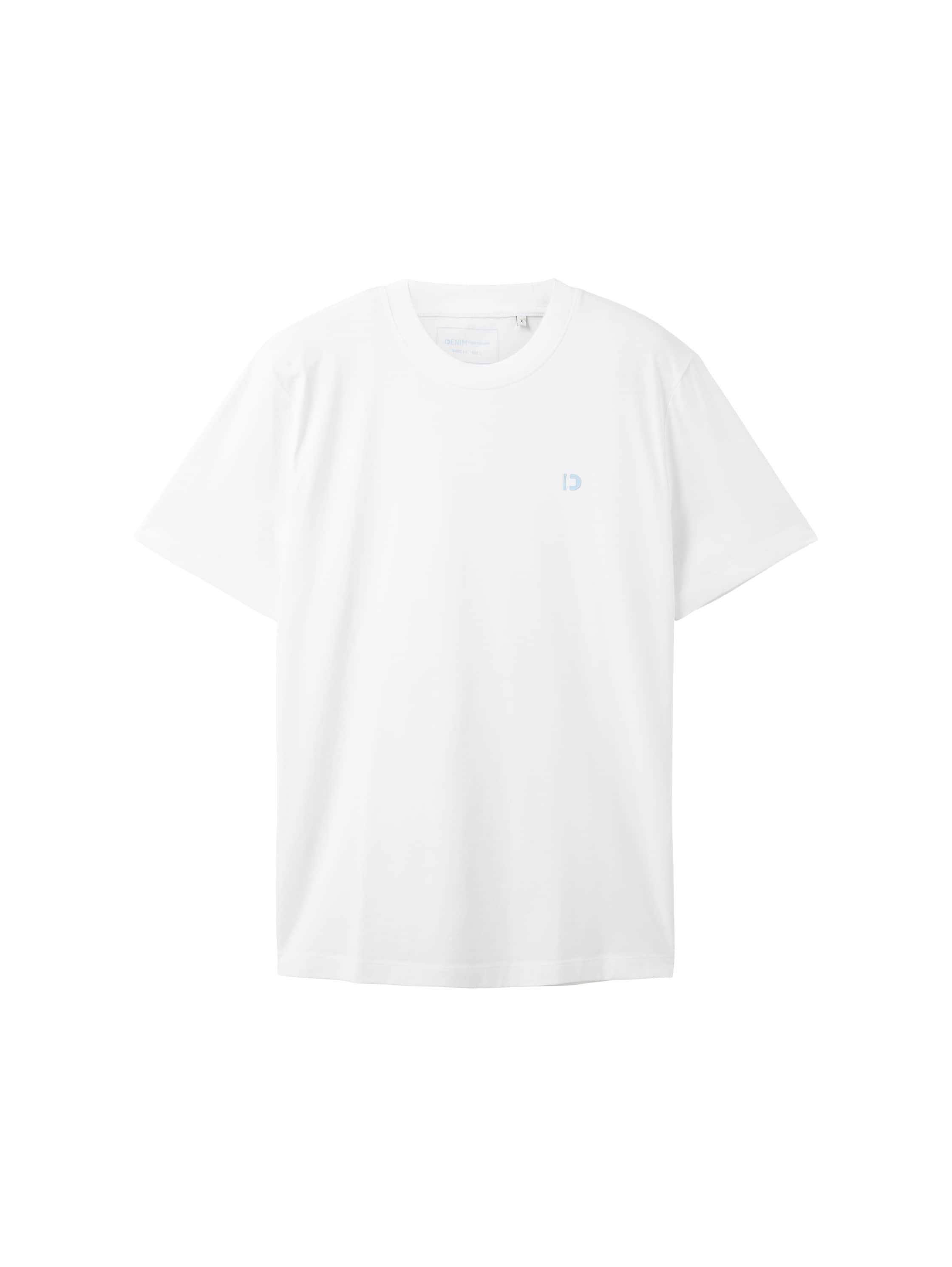TOM TAILOR Denim T-Shirt »Crewneck«, mit kleinem Logo-Print