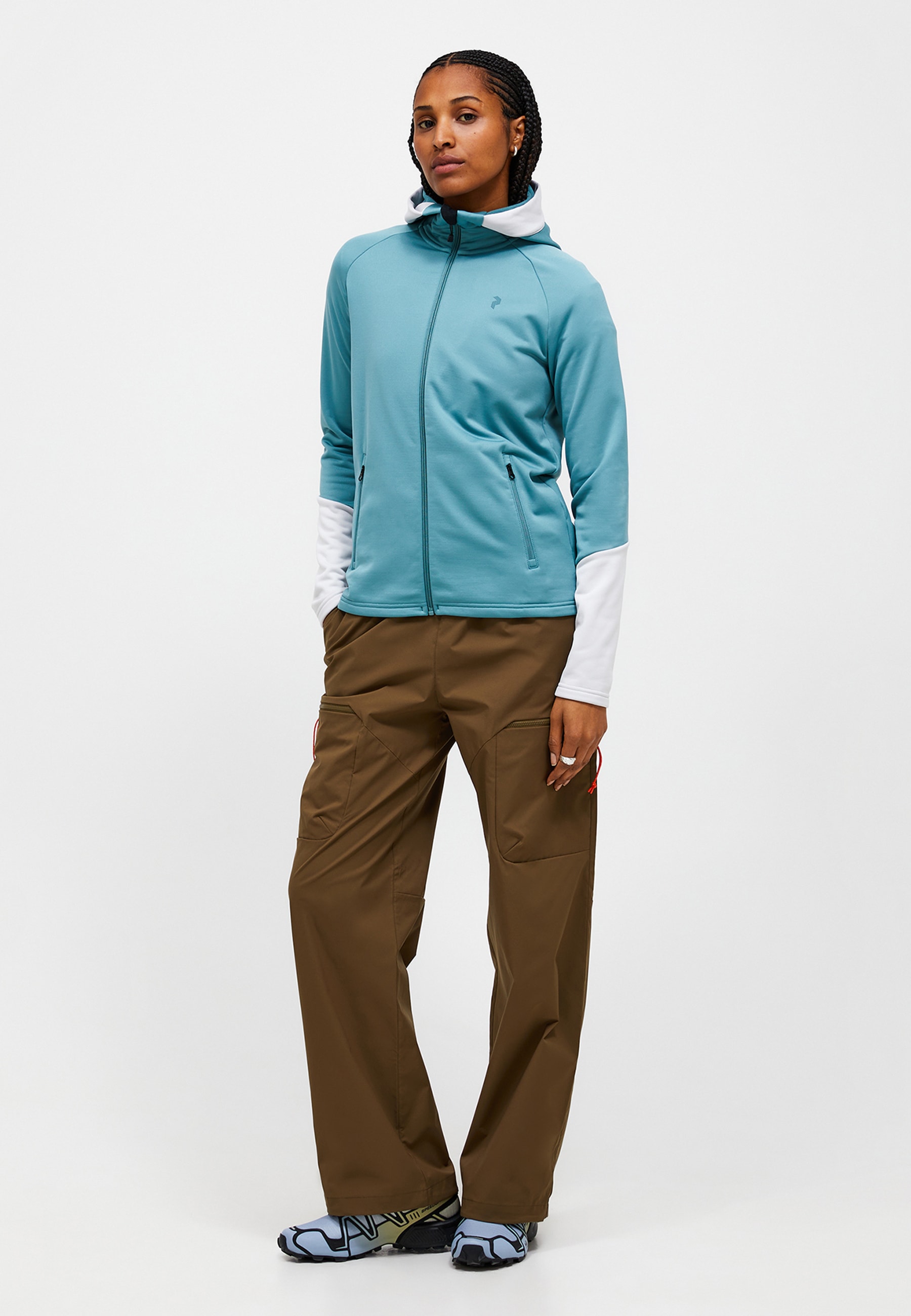 Peak Performance Fleecejacke »W Rider Essentials Midlayer Zip Hood« mit sportivem Design
