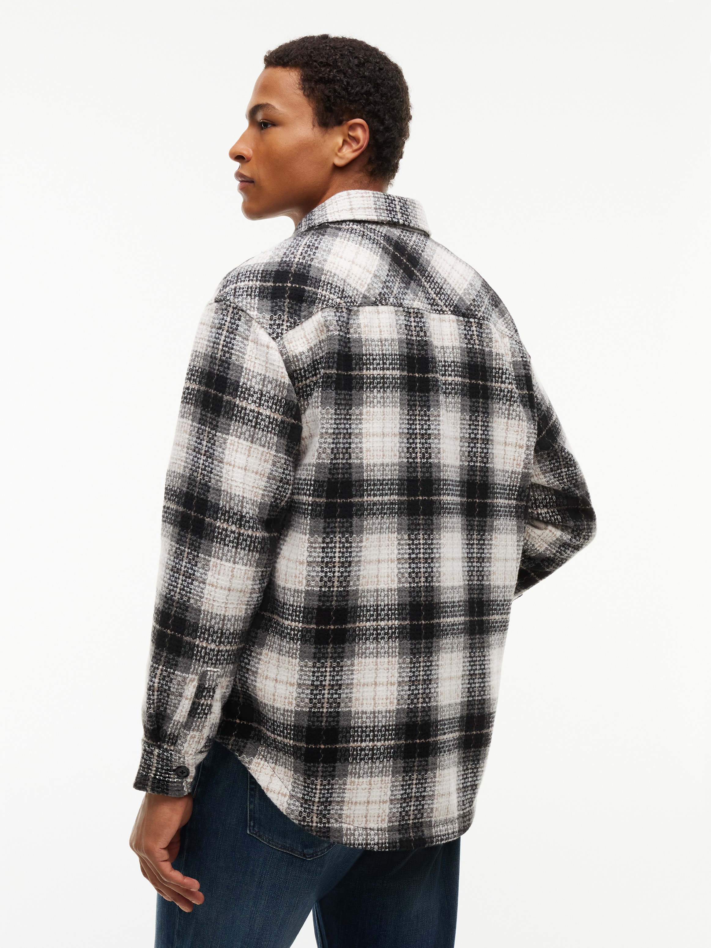Tommy Jeans Hemdjacke »CHECK OVERSHIRT« ohne Kapuze Regular fit mit Karomuster