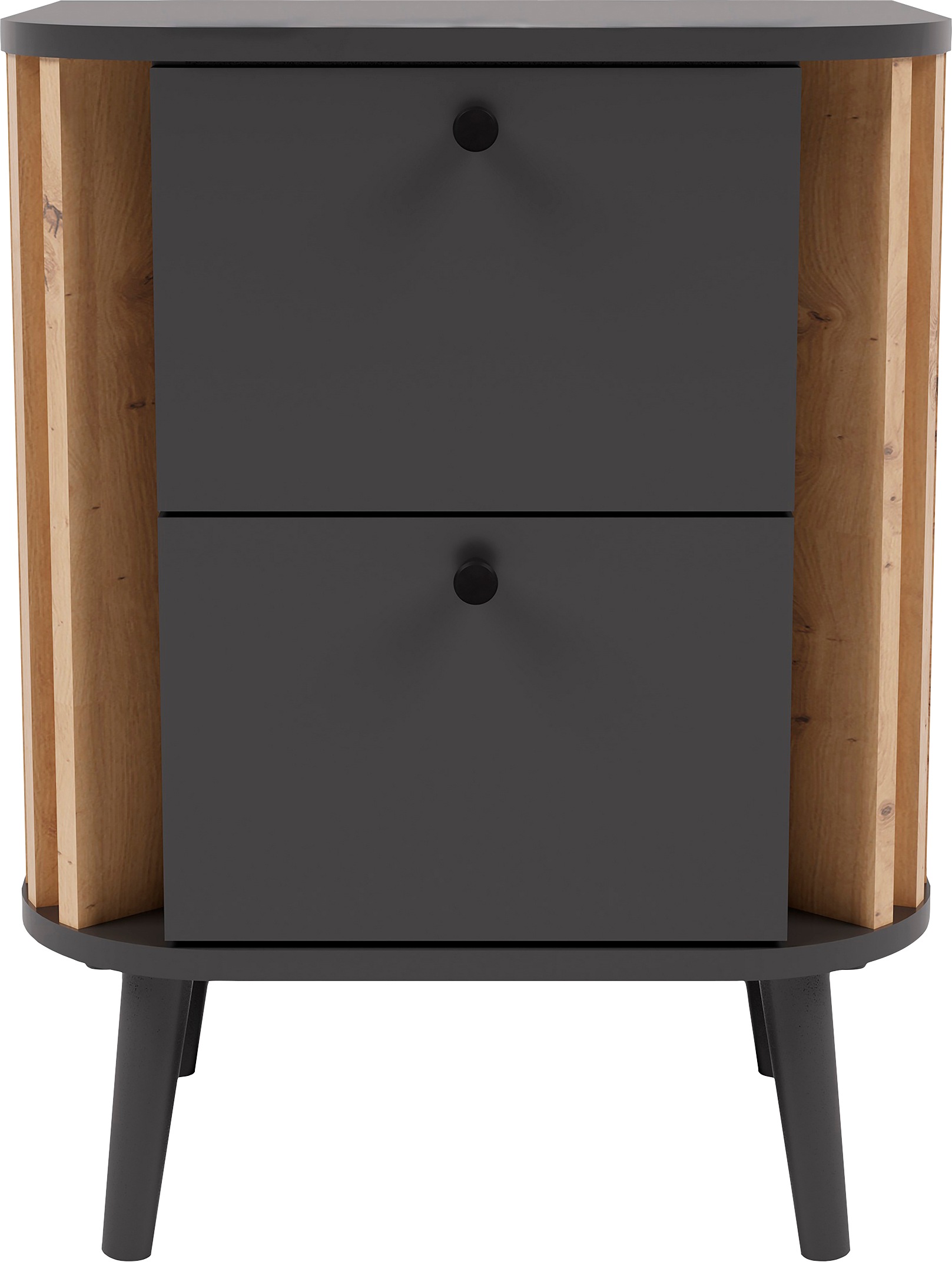 INOSIGN Kommode "Stavanger, Höhe 60 cm, Paneel-Stäbchen-Optik, 2 Schubkäste günstig online kaufen