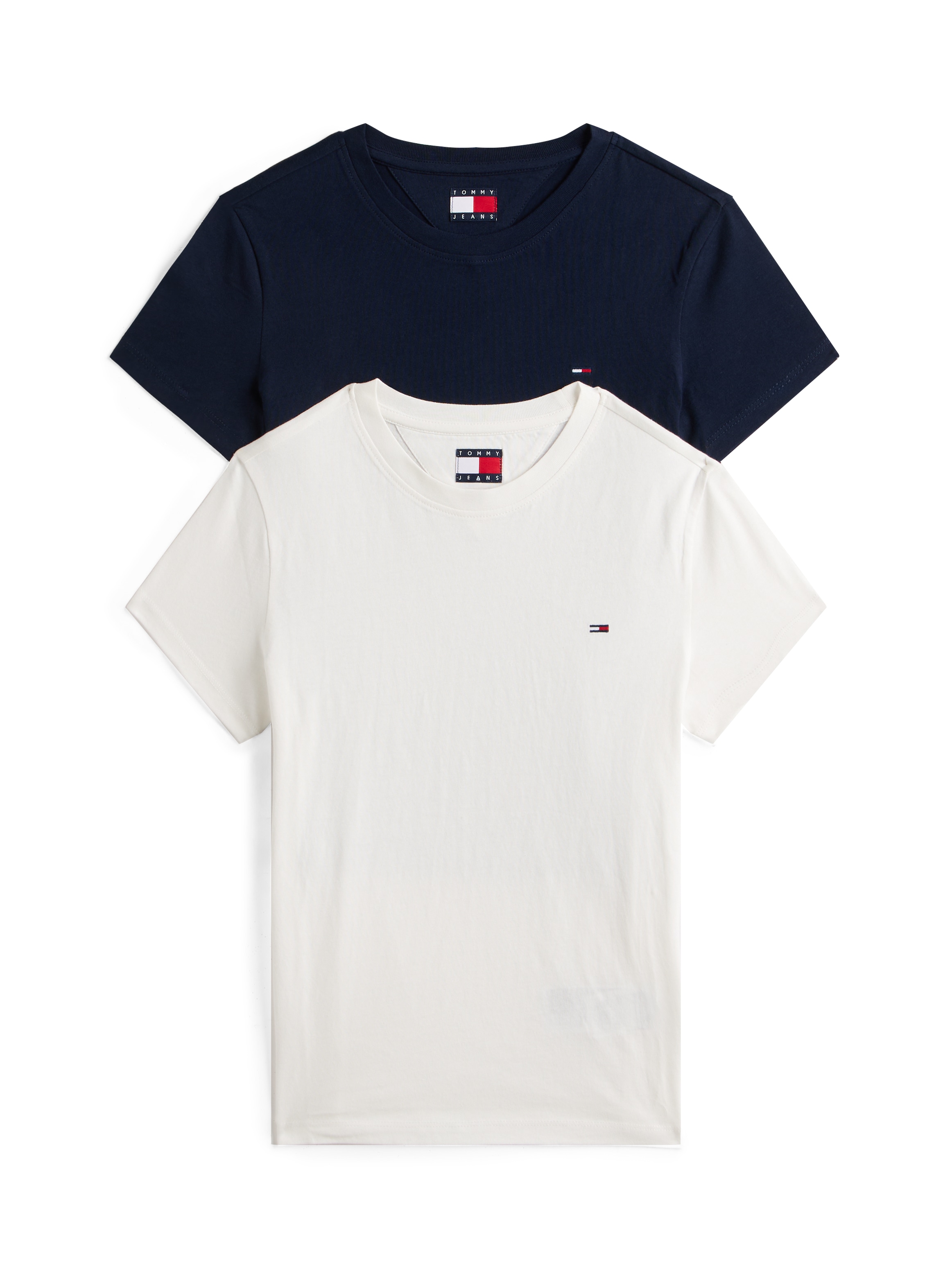 Tommy Jeans T-Shirt "TJW 2PACK C-NECK TEE" Packung, 2er, 2 Stk. mit Logo-St günstig online kaufen