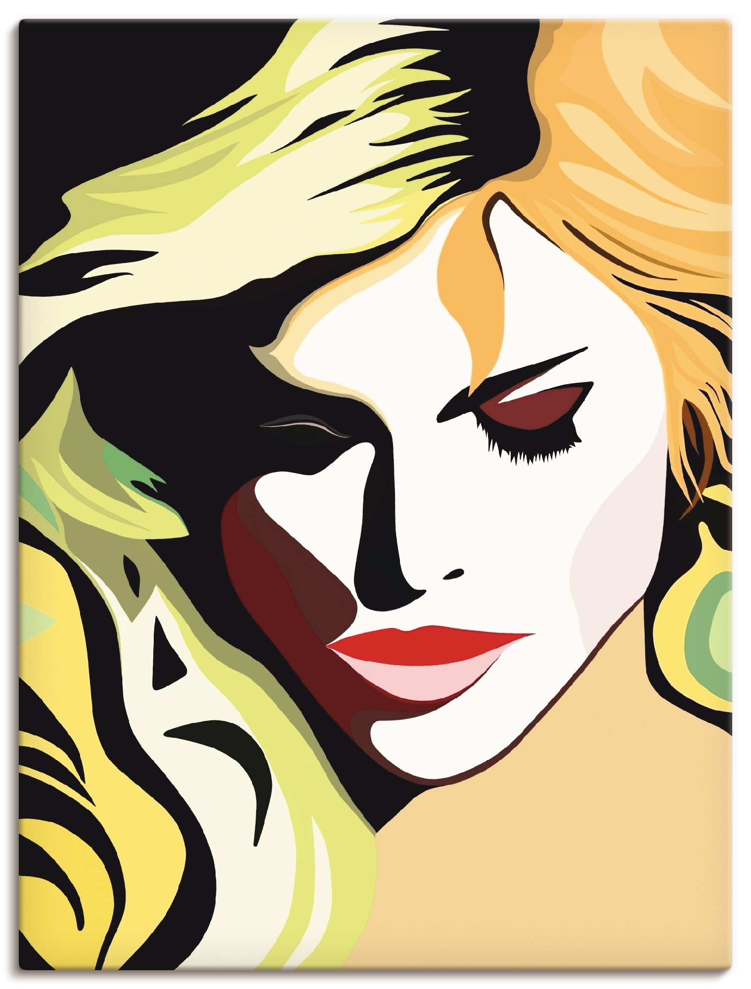 Artland Wandbild "Schöne Frau" Frau 1 Stk. tlg. als Alubild, Leinwandbild in verschied. Größen