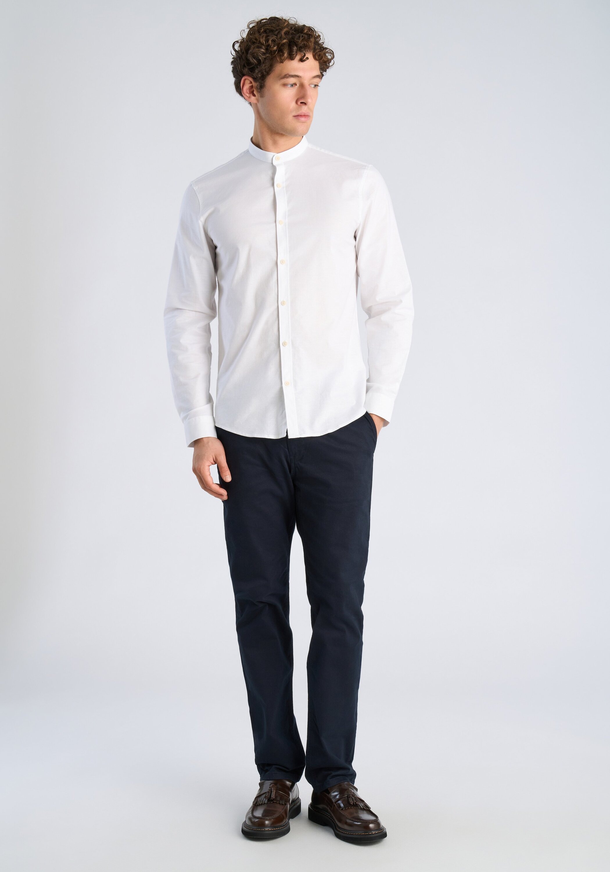 Lindbergh Oxford Shirt Relaxed Fit White L 2