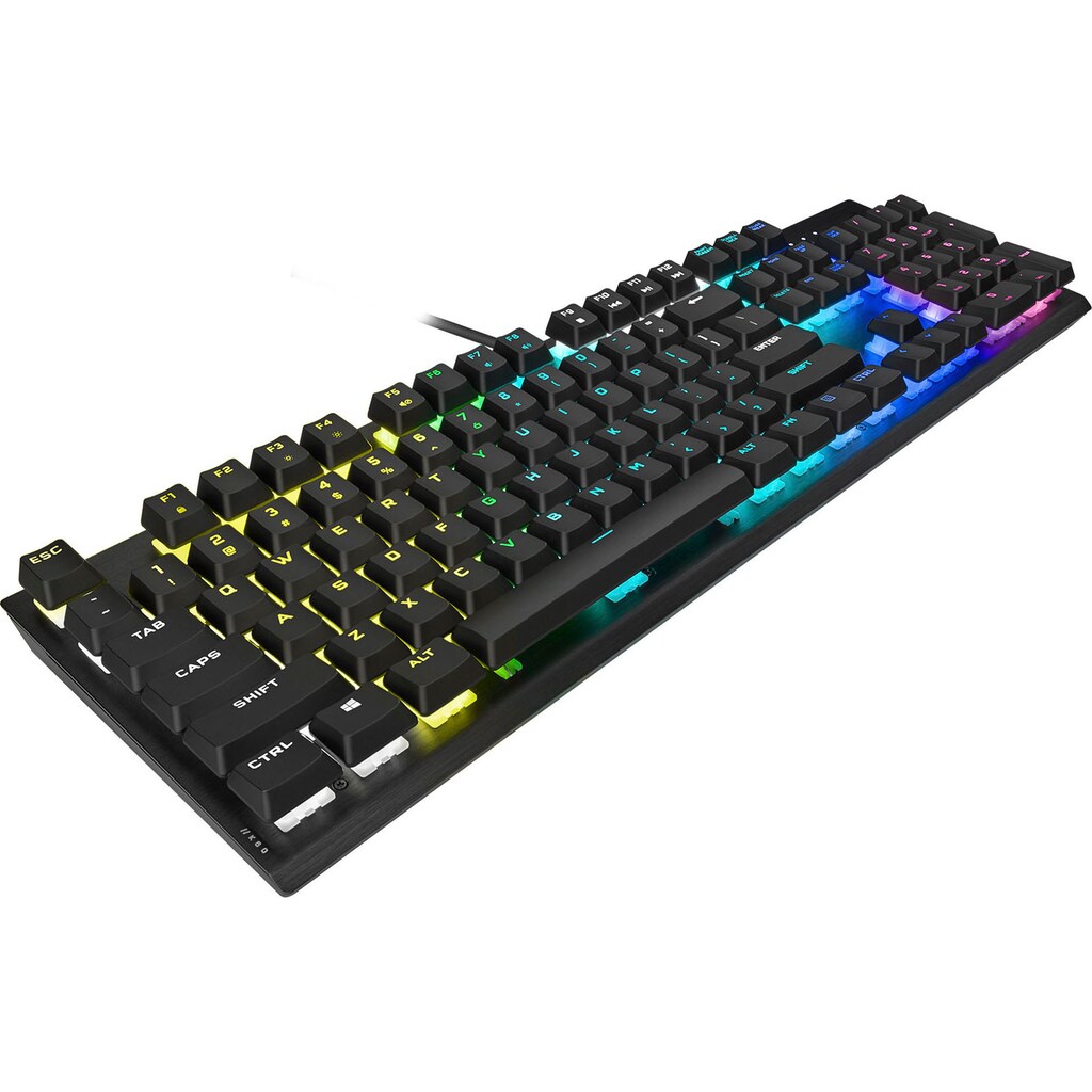 Corsair Gaming-Tastatur »K60 RGB PRO«, (Ziffernblock-ausklappbare Füße)