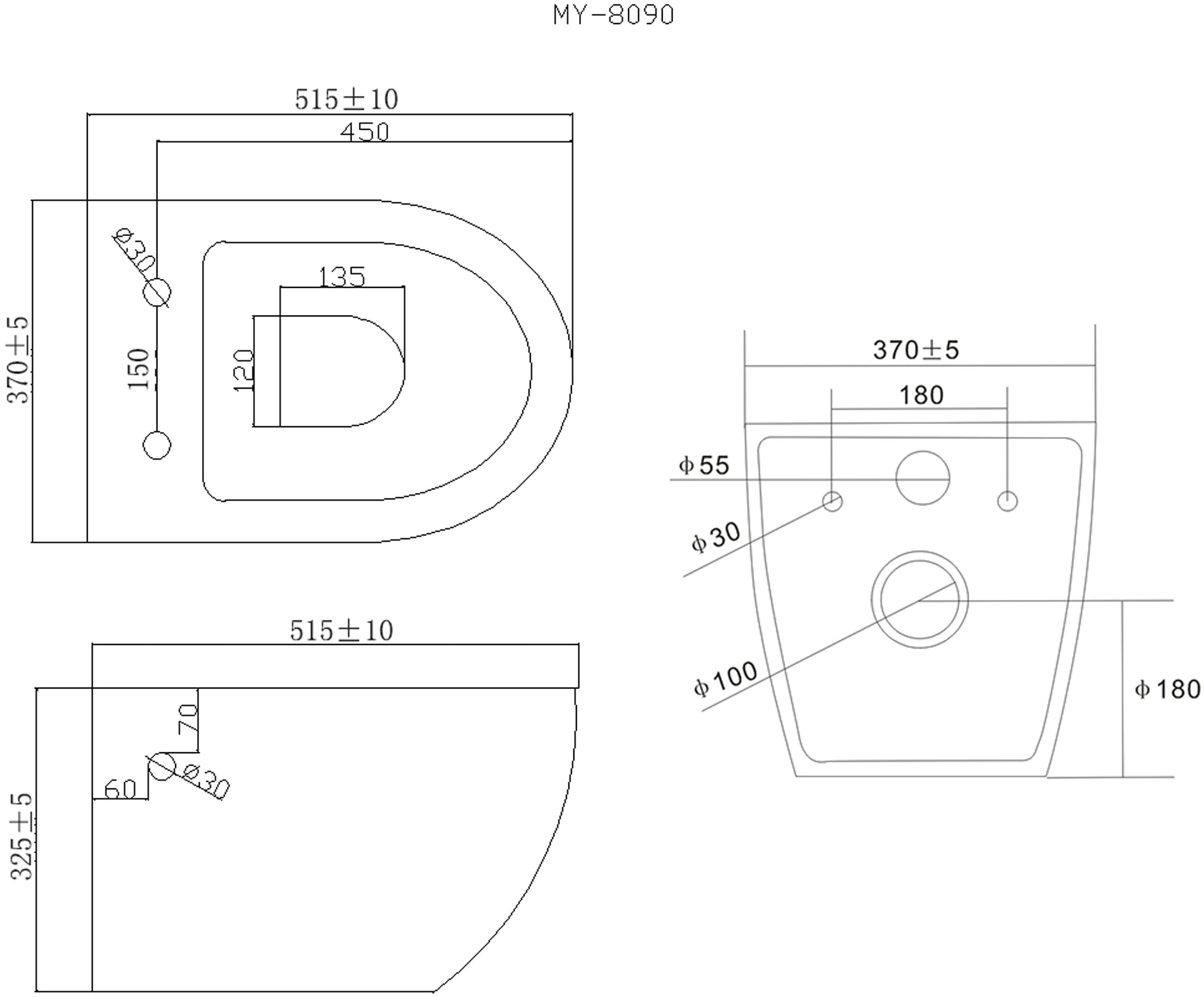 welltime Tiefspül-WC »Vigo« spülrandlose Toilette aus Sanitärkeramik, inkl. WC-Sitz mit Softclose
