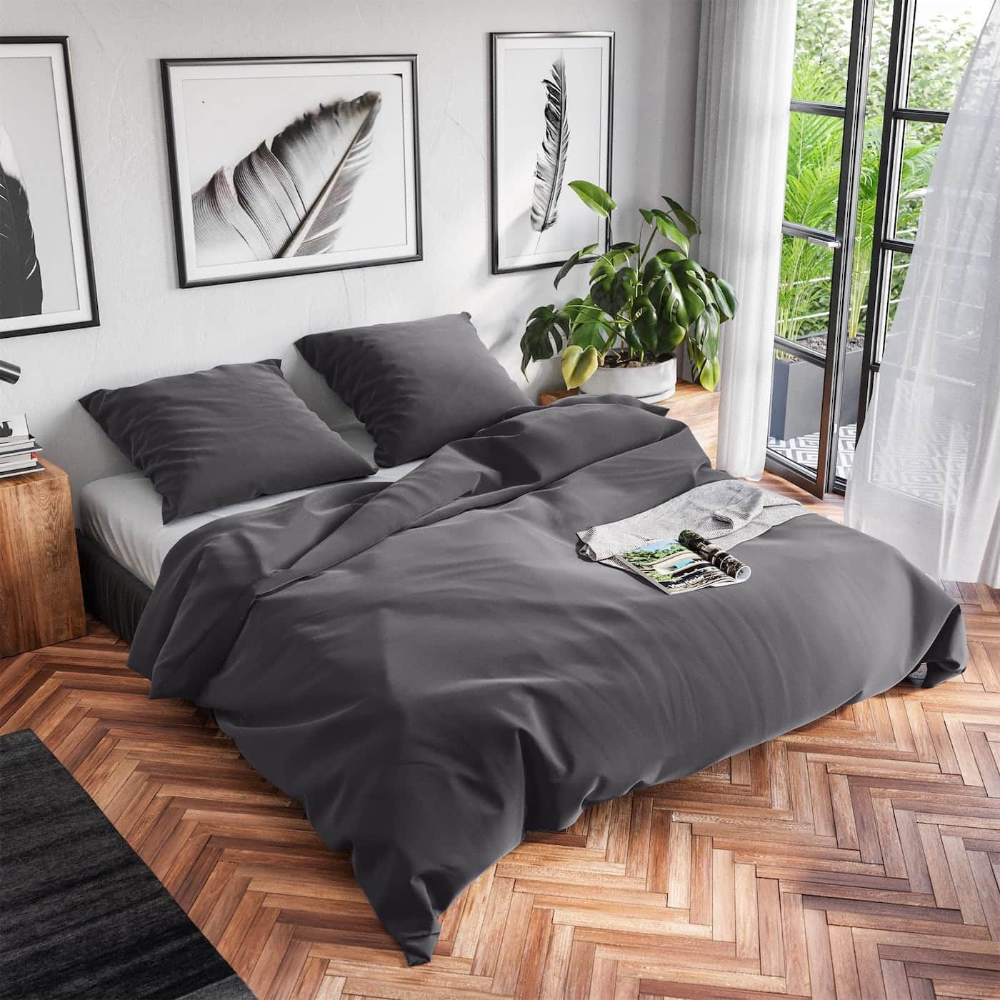 Thumbnail - Wolkenfeld Bettwäsche "Renforcé Bettwäsche Baumwolle - Natürlich weiches Schlafgefühl" 2 Stk. tlg. 135x200 cm, 155x220 &...