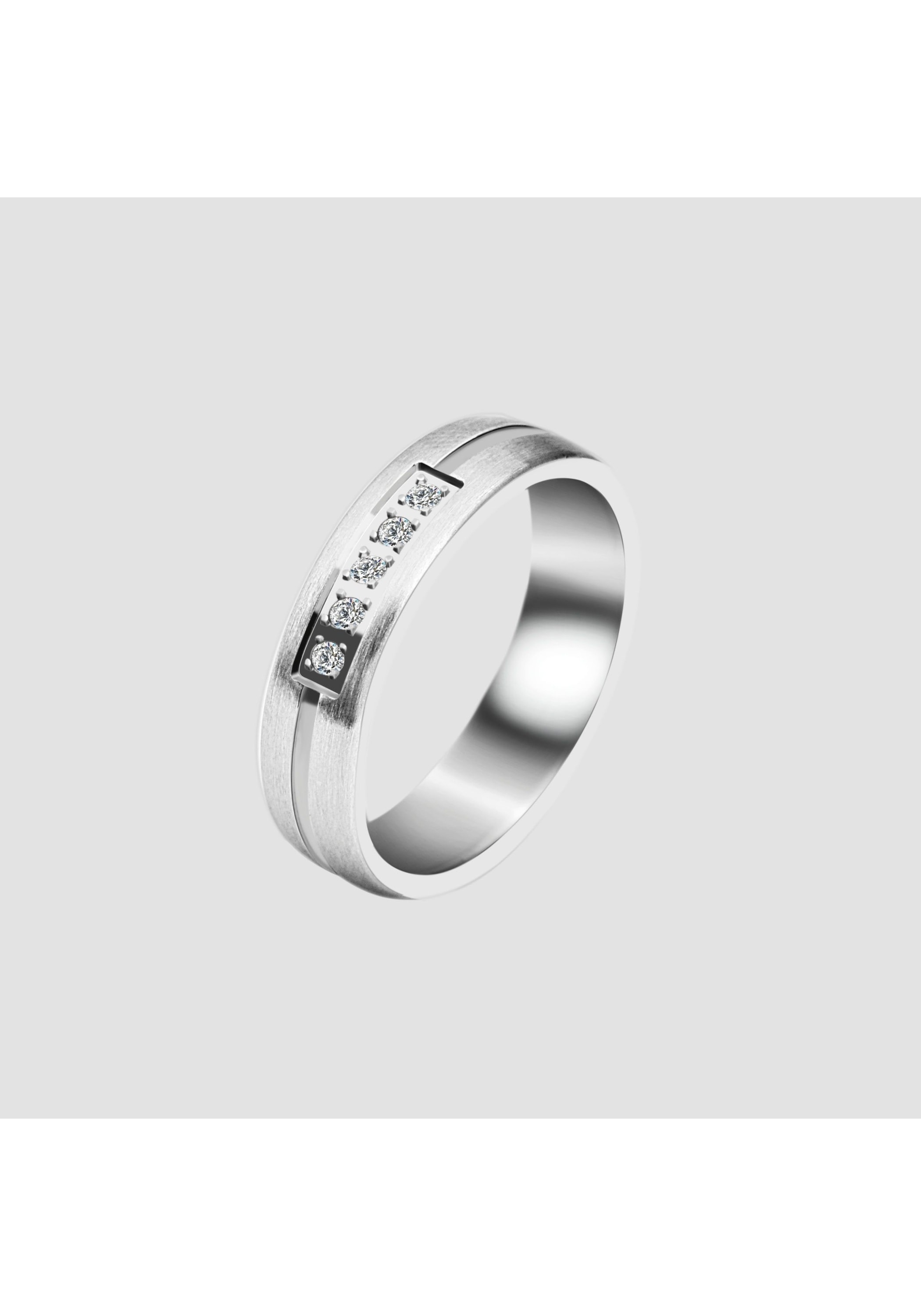 AKZENT Partnerring »Honest Affection, silberfarbig, langlebig«
