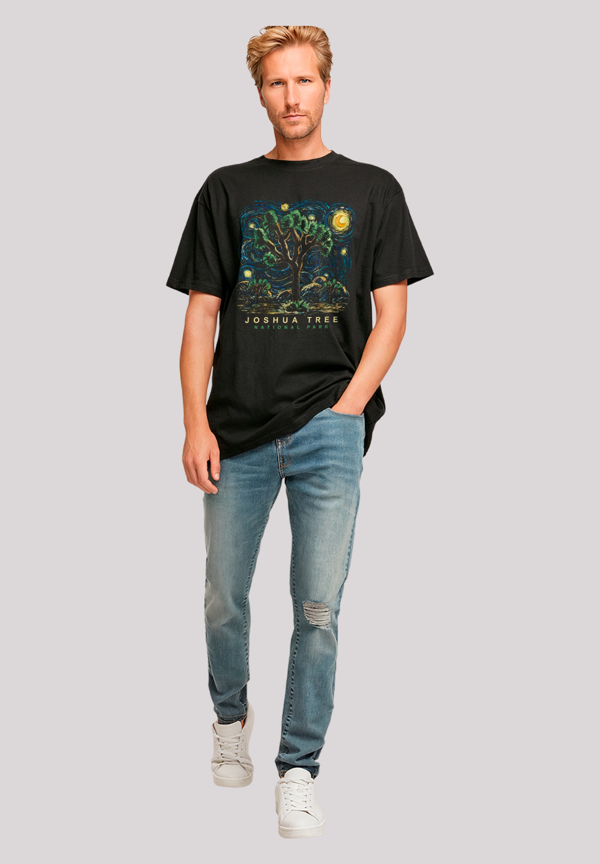 F4NT4STIC T-Shirt »US National Parks Joshua Tree Oil On Canvas Style« Premium Qualität