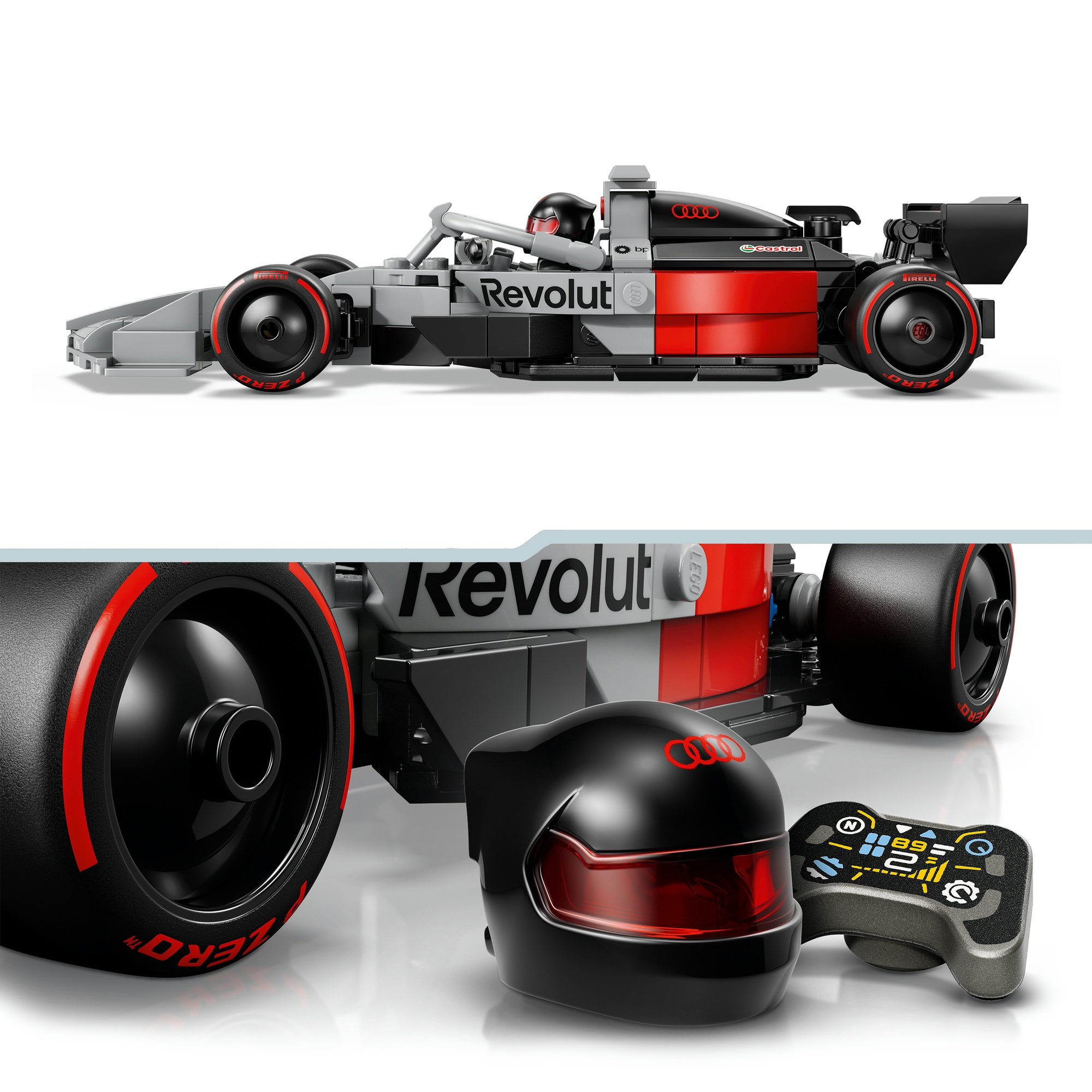 LEGO® Konstruktionsspielsteine »Audi Revolut F1 Team R26 Rennwagen (77259), LEGO Speed Champions«