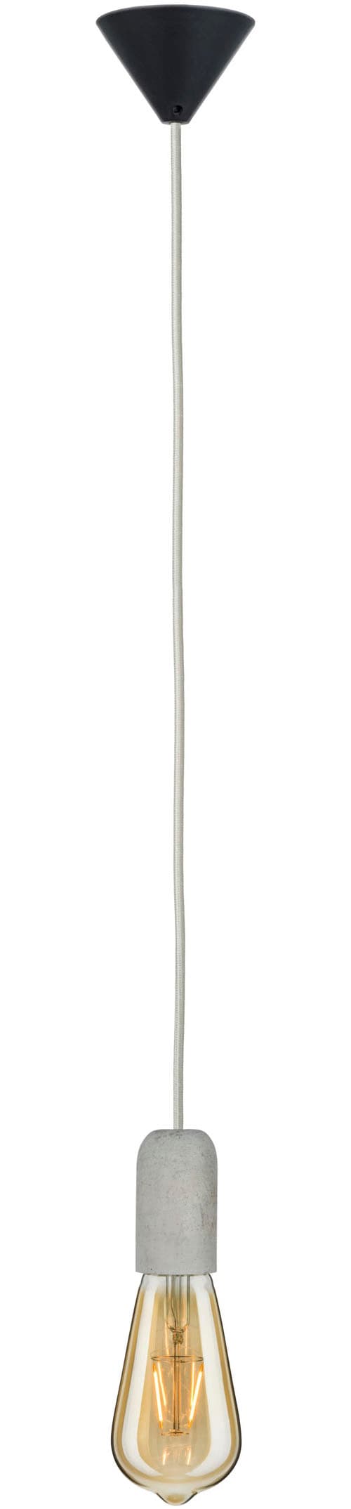 Paulmann Pendelleuchte »Neordic Jano max. 1x60W Grau/Schwarz 230V Beton/Kunststoff«, 1 flammig, Leuchtmittel E27 | ohne Leuchtmittel, E27
