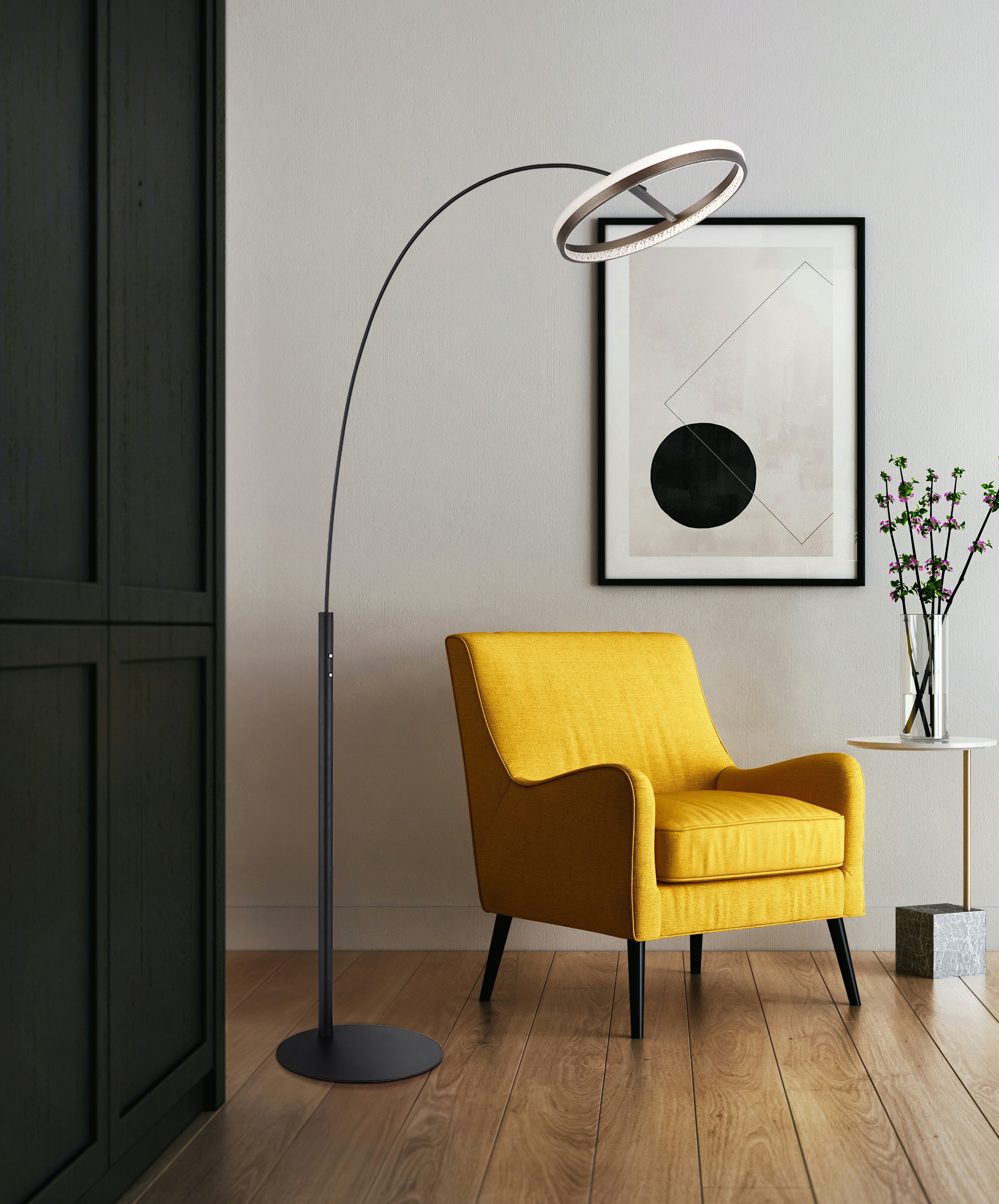 GLOBO LIGHTING Stehlampe »DELLA« LED-Modul 1 Stk. warmweiß - kaltweiß