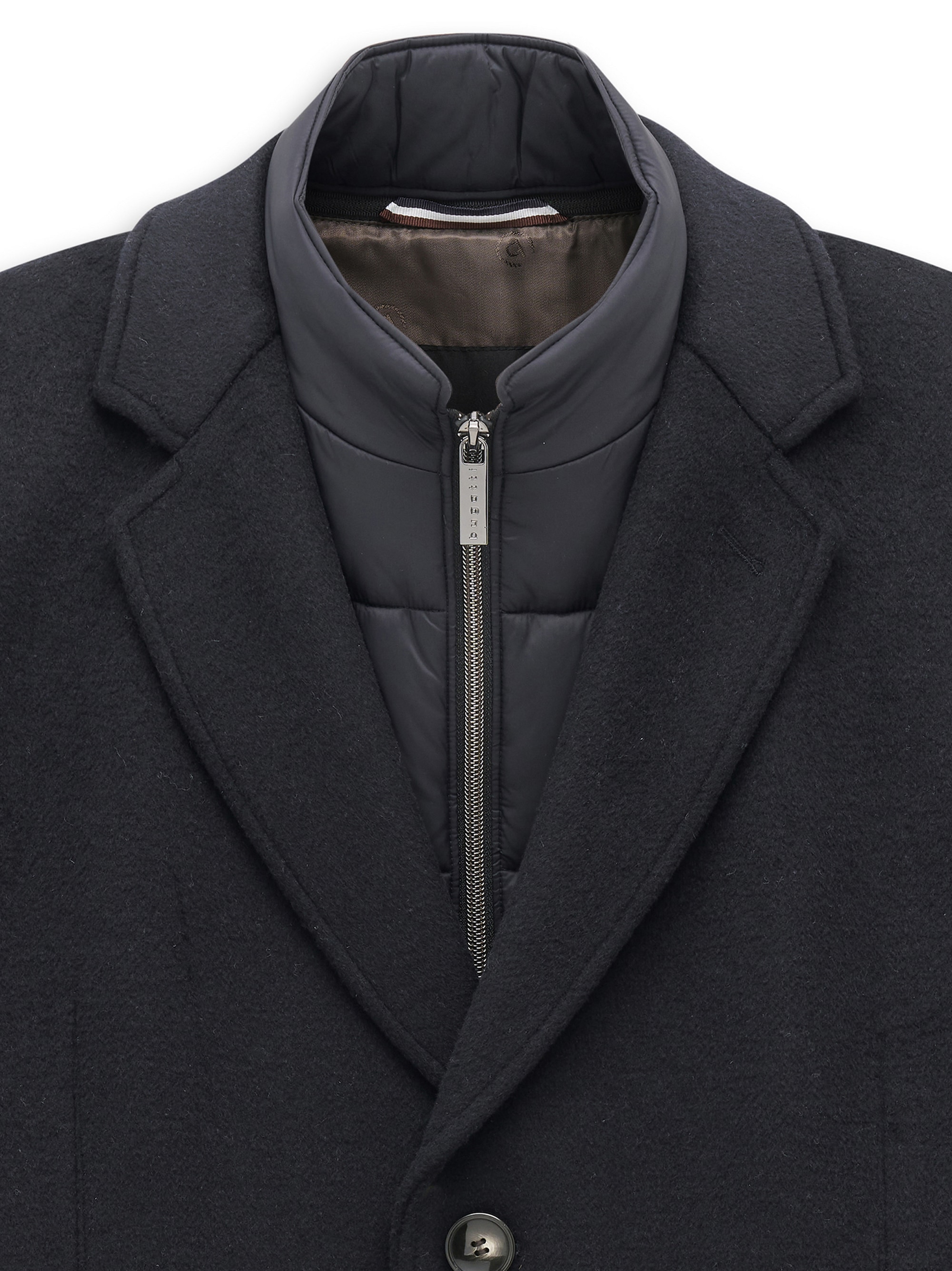 bugatti Kurzmantel »Modern Fit« Modern Fit Wollmix Reverskragen Dynamic Series