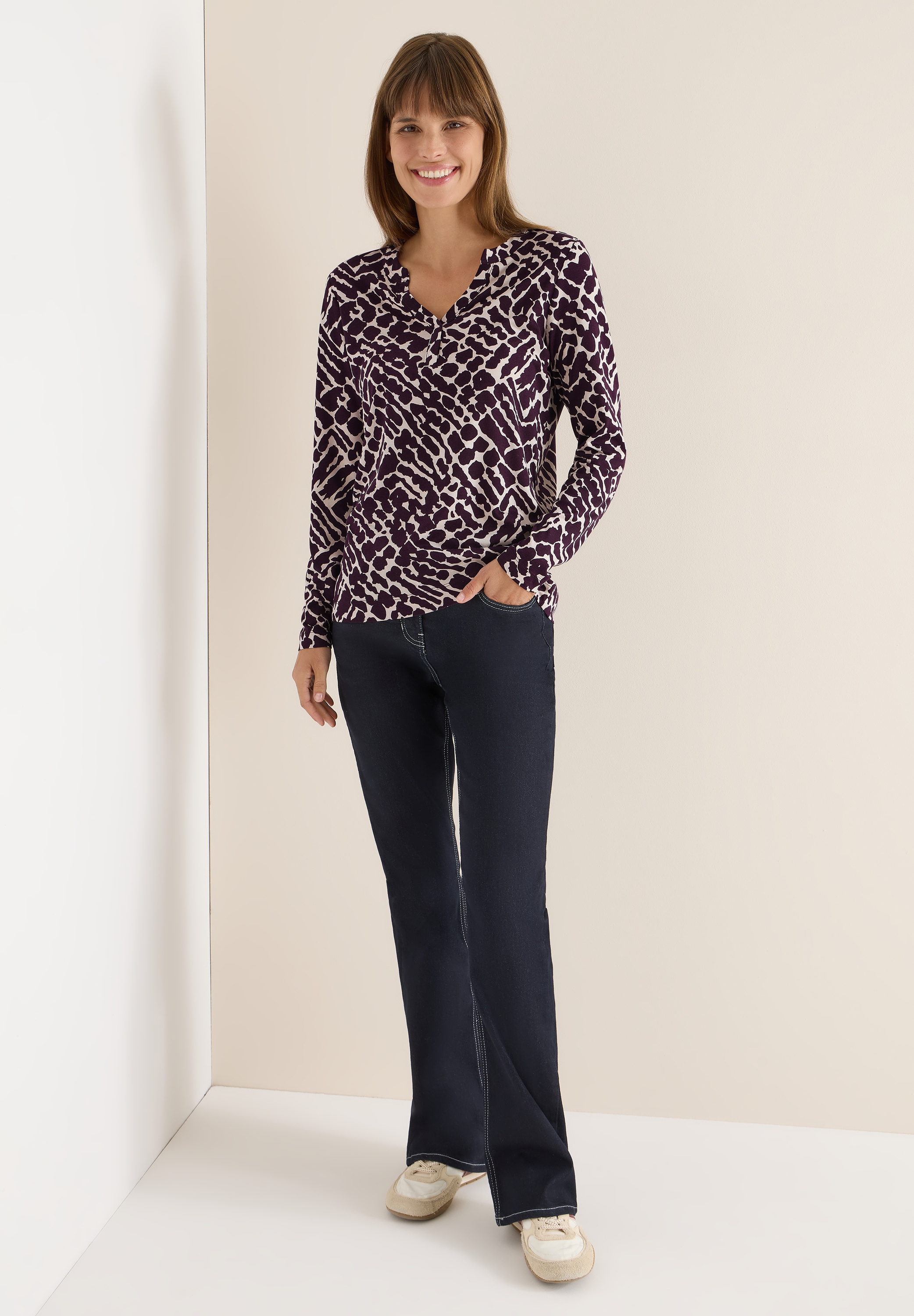 Cecil Langarmshirt im Tunika-Style