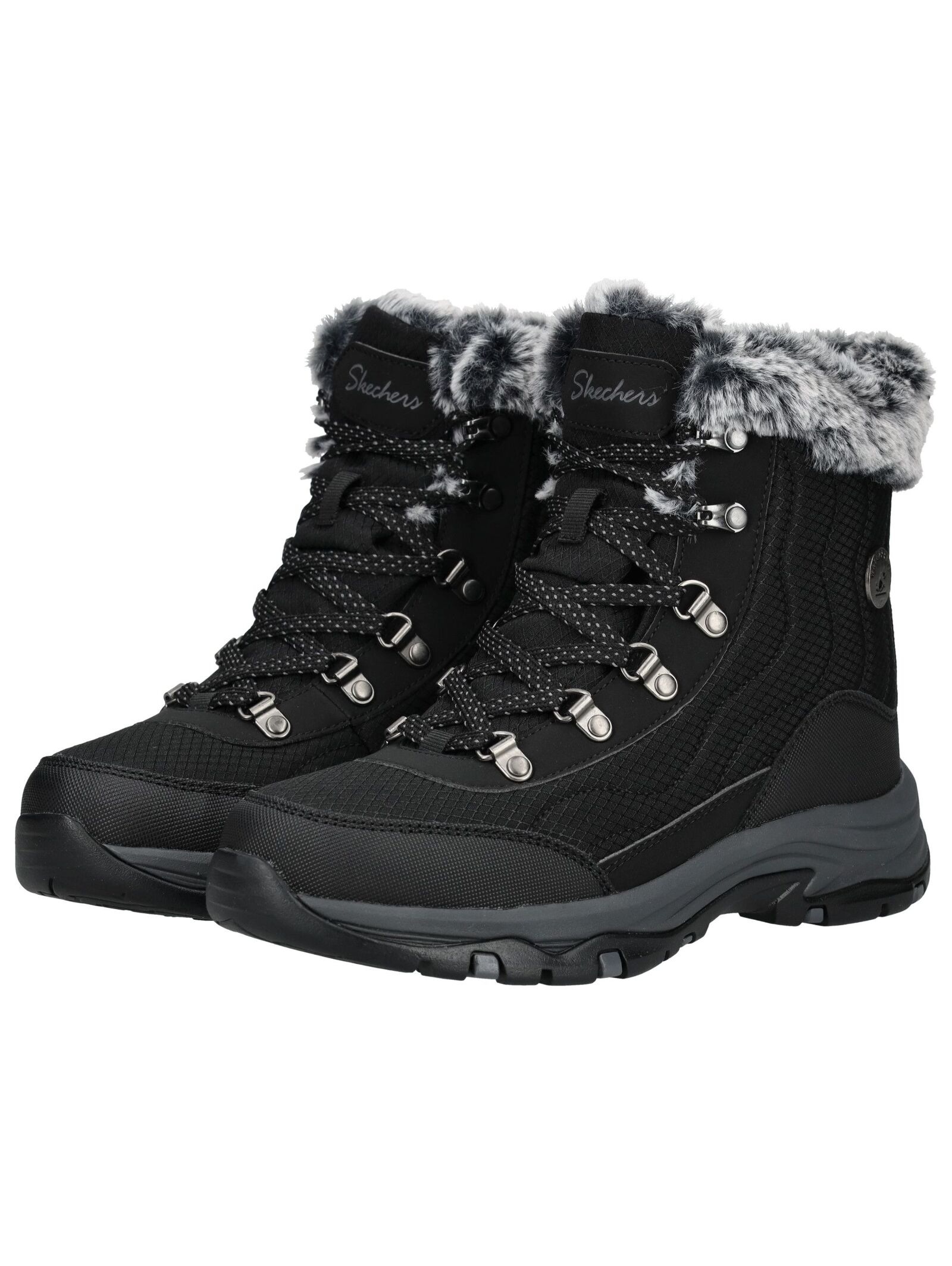 Skechers Schnürstiefelette »Skechers Stiefelette Lederimitat/Textil«