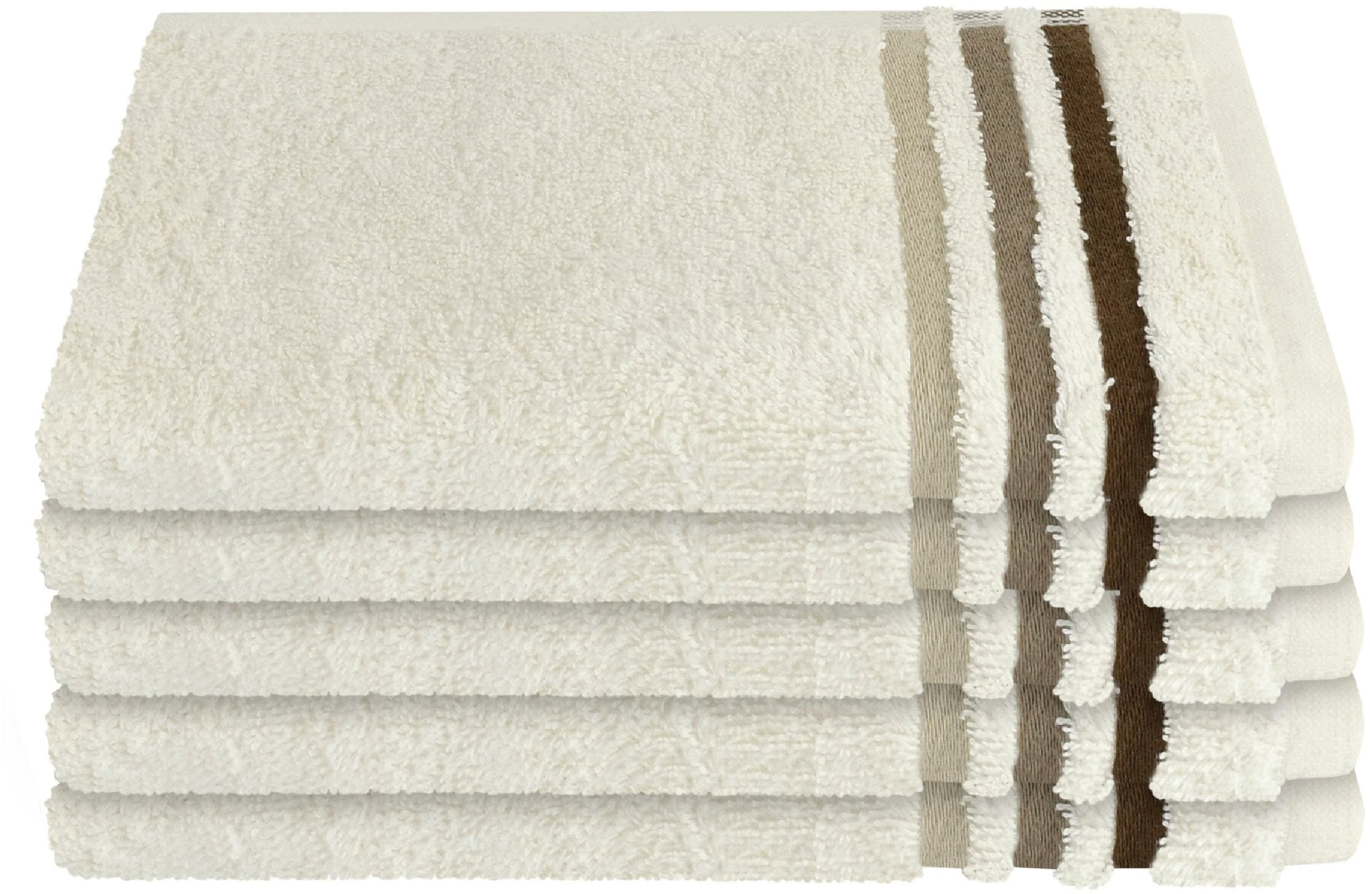 Schiesser Gästehandtücher "Skyline Color aus 100 % Baumwolle mit eleganter günstig online kaufen