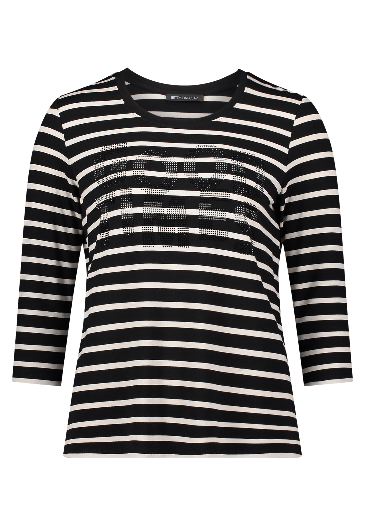Betty Barclay 3/4-Arm-Shirt »Damen Ringelshirt mit Schmucksteinen« 1 Stk. tlg.