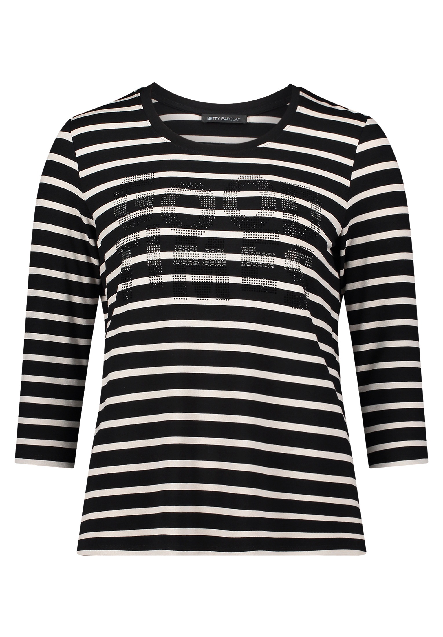 Betty Barclay 3/4-Arm-Shirt "Damen Ringelshirt mit Schmucksteinen" 1 Stk. t günstig online kaufen