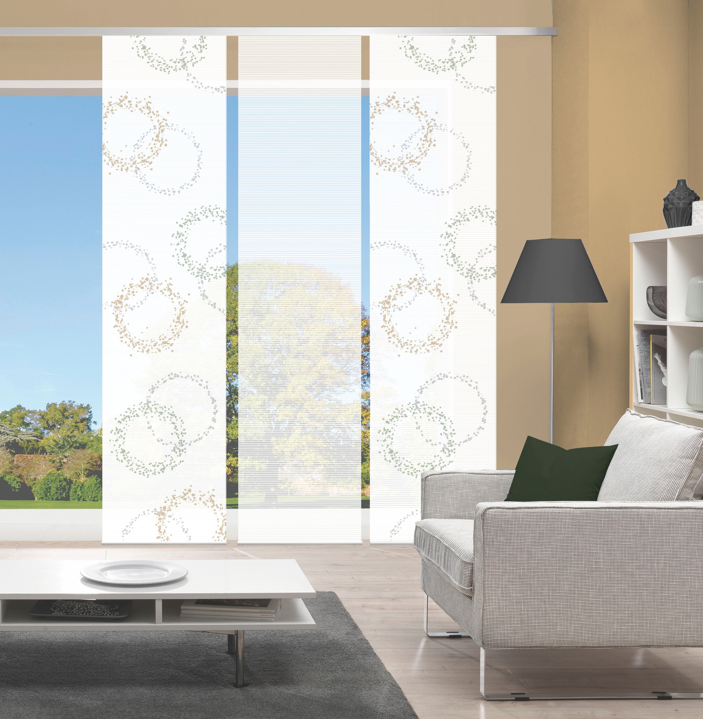 Vision S Schiebegardine "AINUR 3er SET" Paneelwagen 3 Stk. tlg. Schiebevorh günstig online kaufen