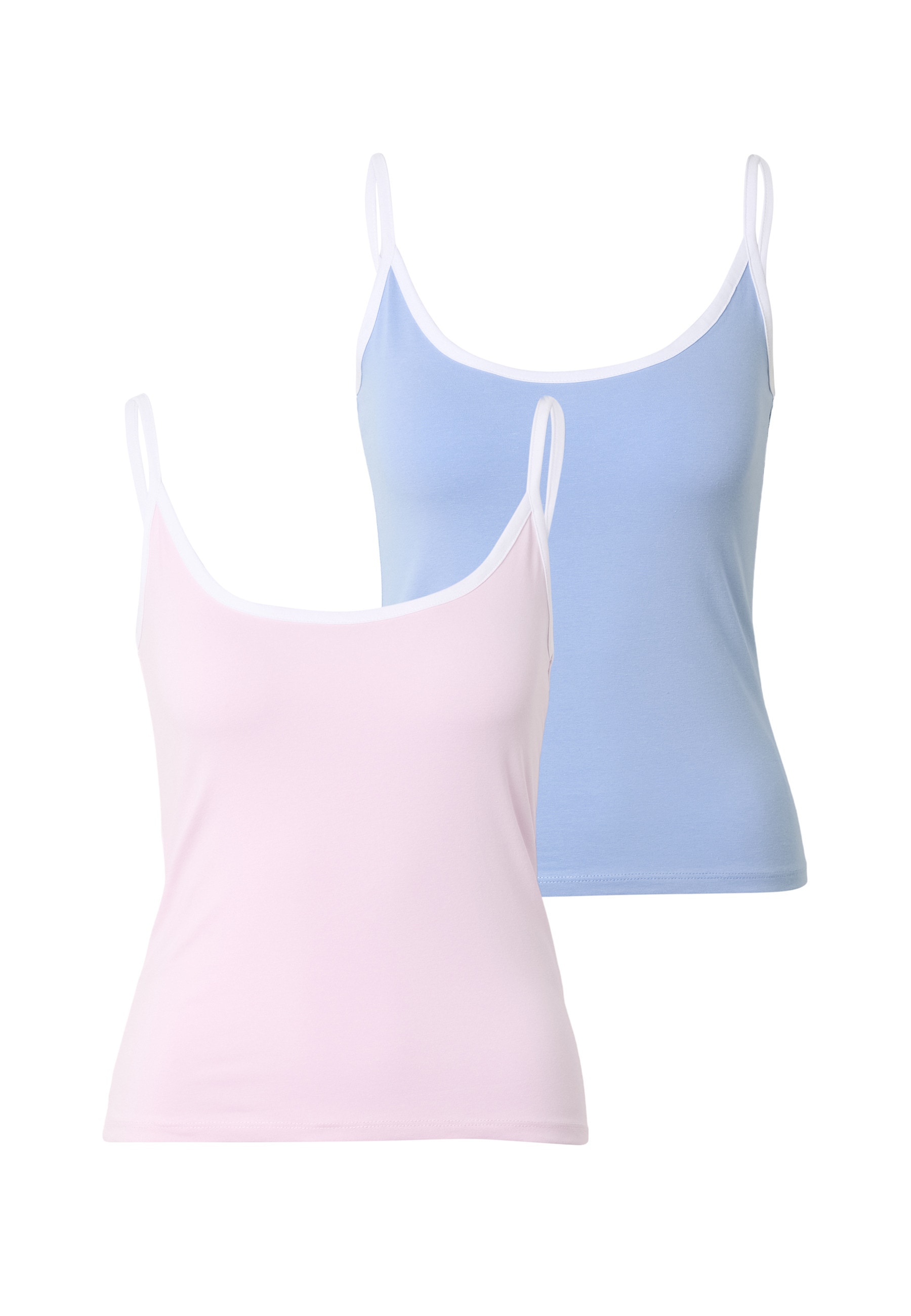 URBAN CLASSICS Muskelshirt "Urban Classics Ladies Contrast Basic Top 2-Pack" 1
