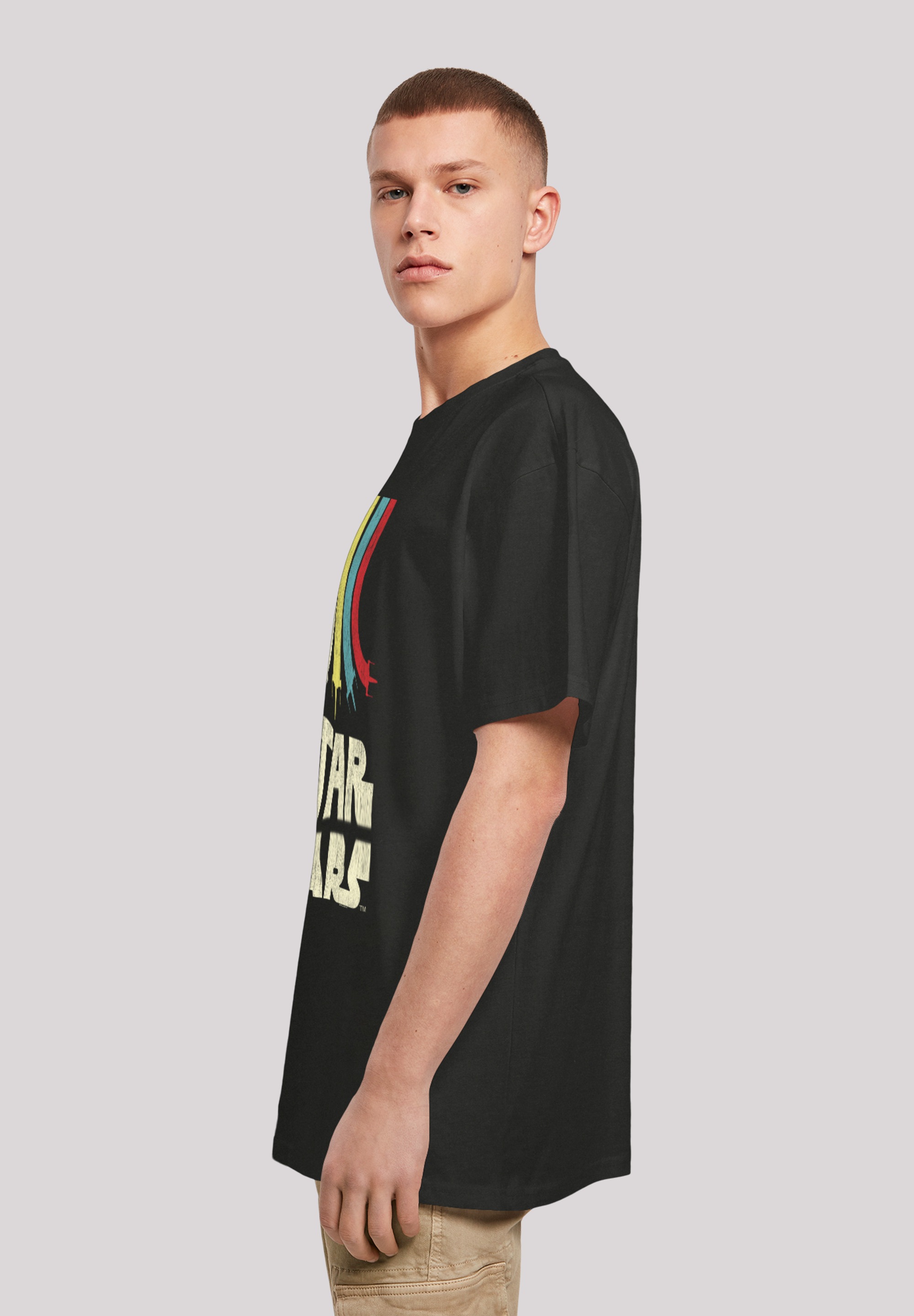 F4NT4STIC T-Shirt »Star Wars Retro Rainbow«, Print