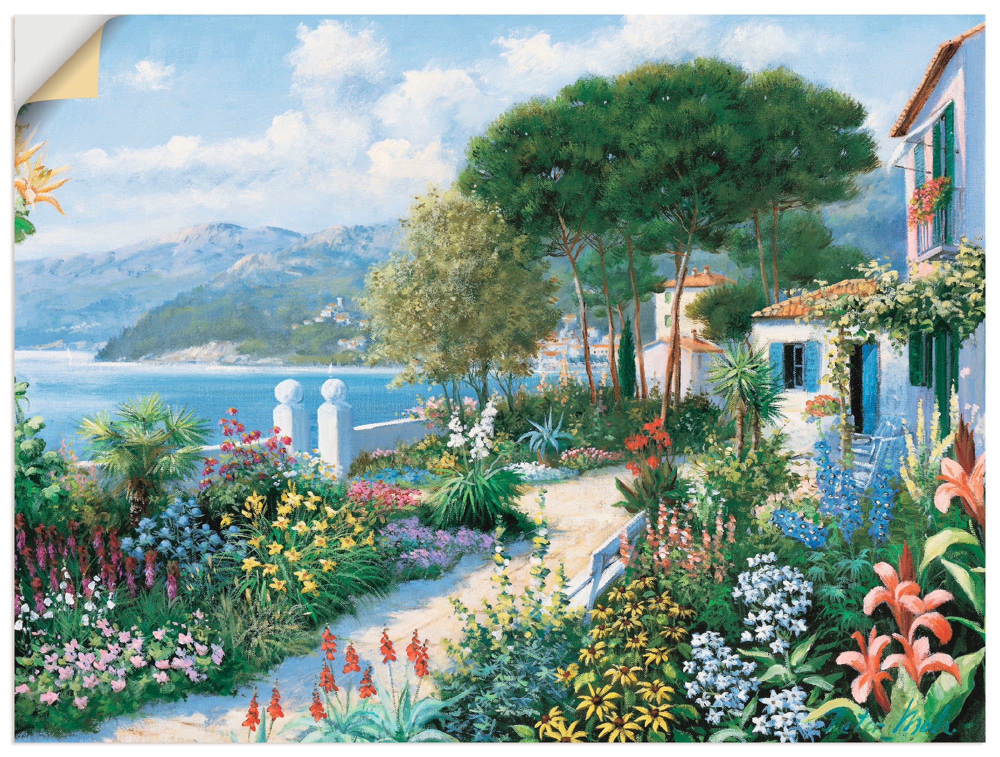 Artland Wandbild »Verstecktes Paradies«, Garten, (1 St.), als Leinwandbild,  Wandaufkleber oder Poster in versch. Größen bestellen | BAUR