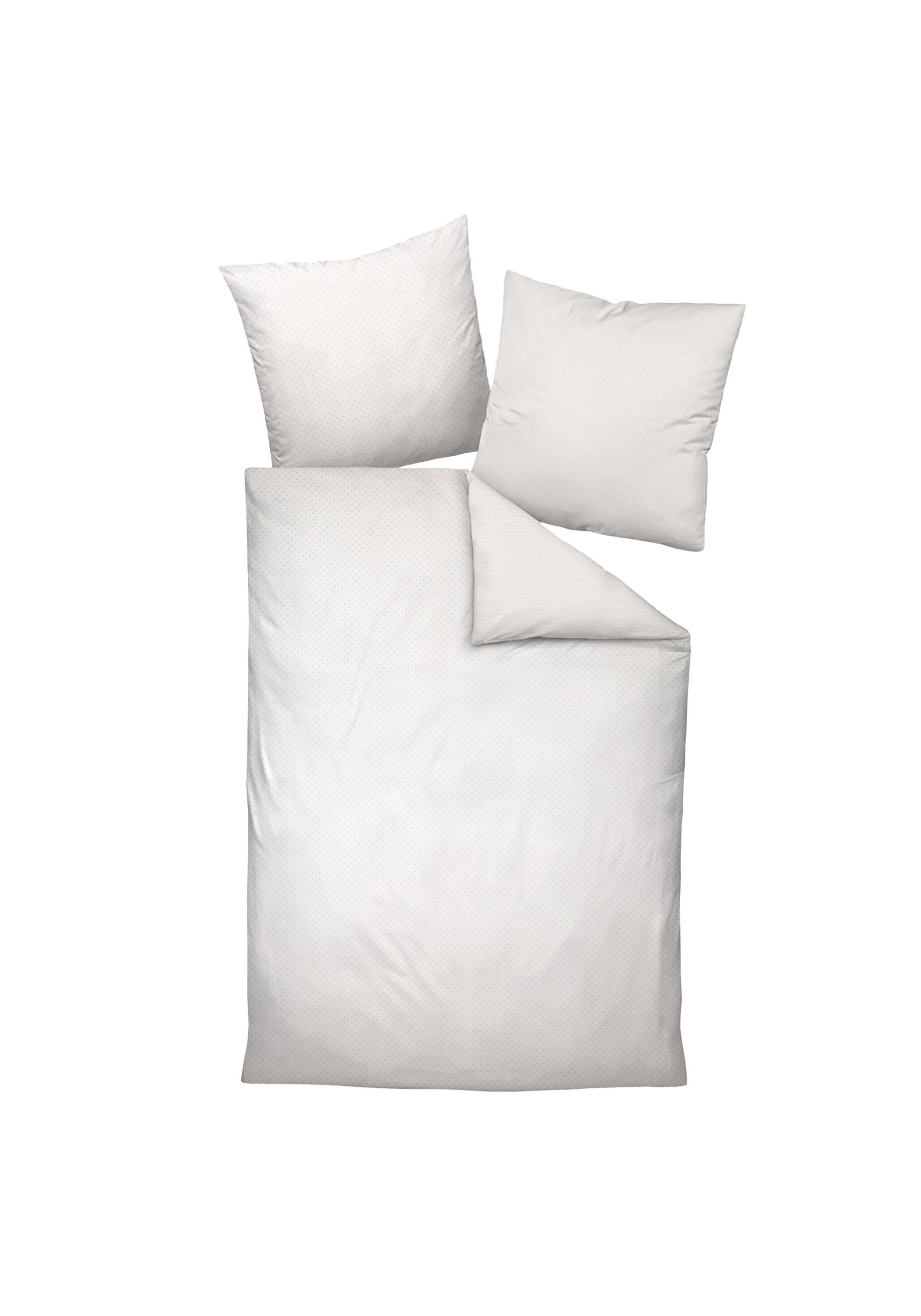 Bettbezug JANINE, B:155cm L:220cm, grau, Buntgewebe, , Bettbezüge, "Bettwäsche DAVOS 1er Pack"