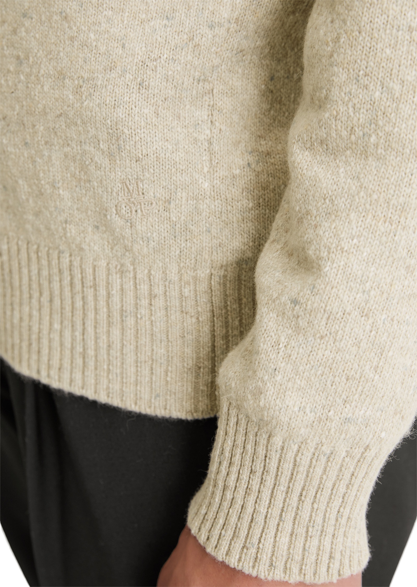 Marc O'Polo Rundhalspullover »aus gesprenkeltem Tweedgarn«