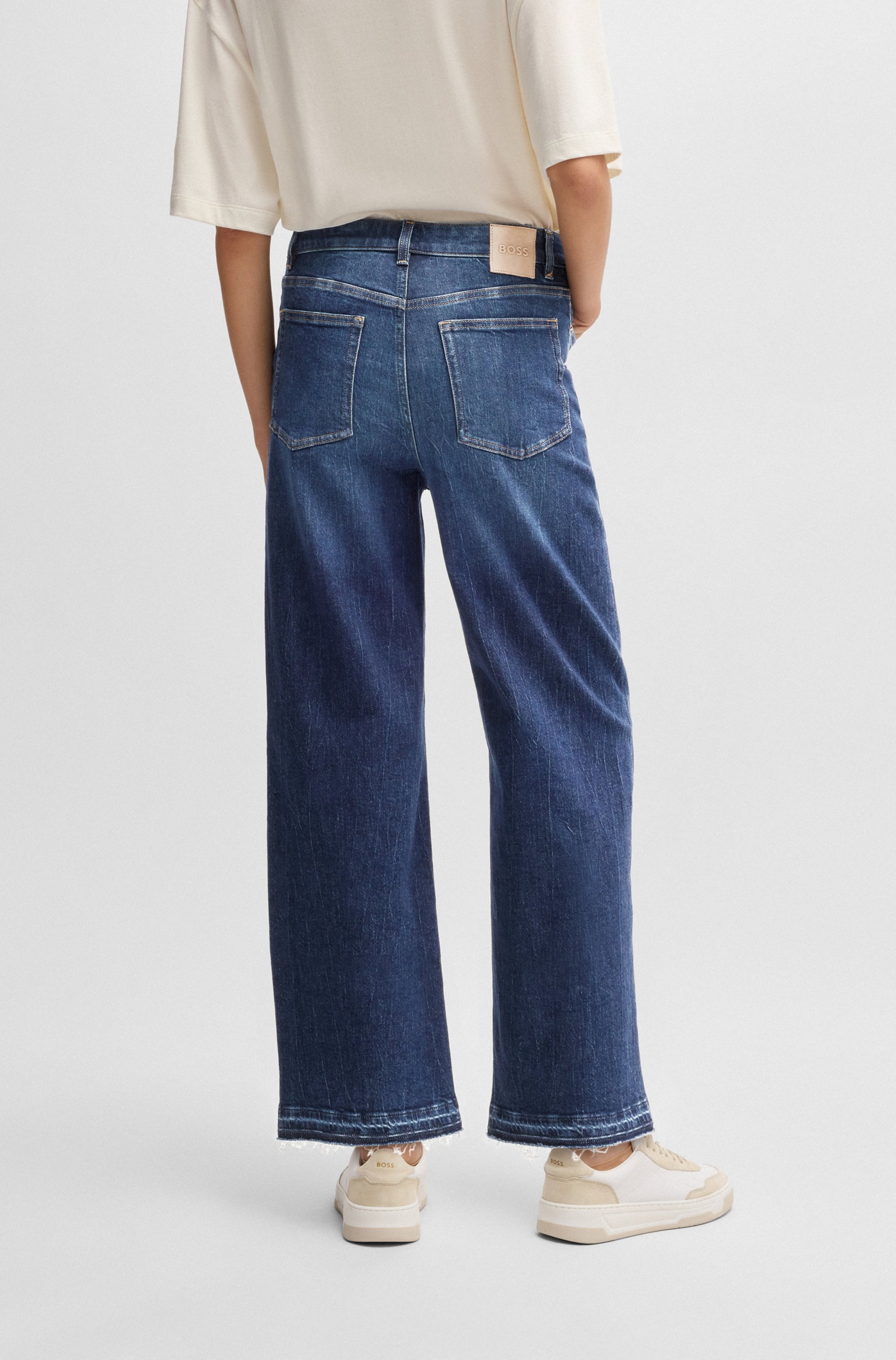 BOSS ORANGE Weite Jeans "Marlene High Rise, High Waist Premium Damenmode", günstig online kaufen