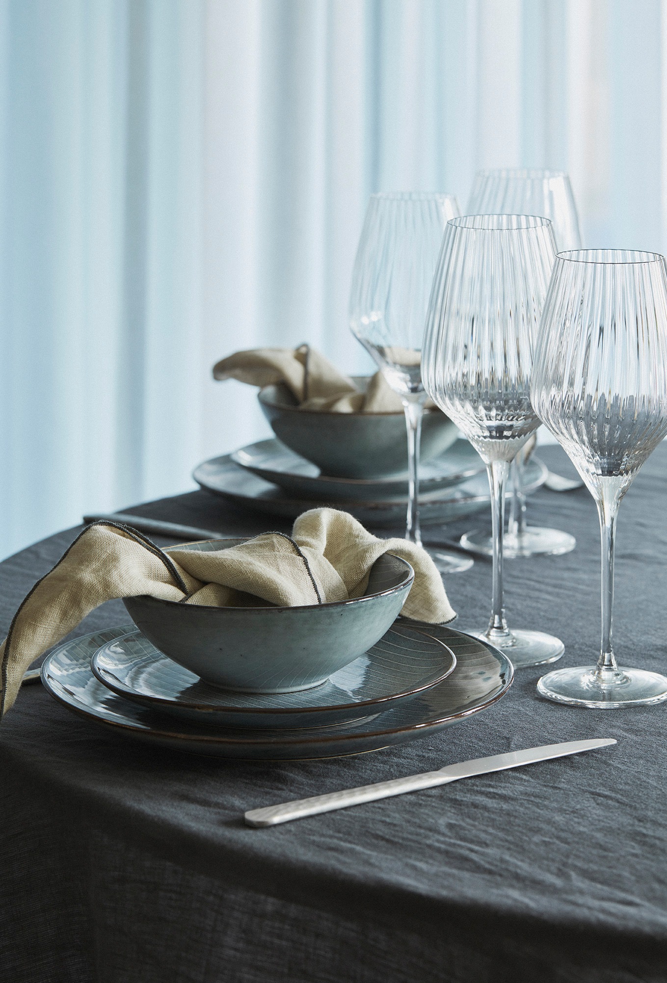 Broste Copenhagen Geschirr-Set "Nordic Sea, inklusive Geschirrtuch Set" Bel günstig online kaufen