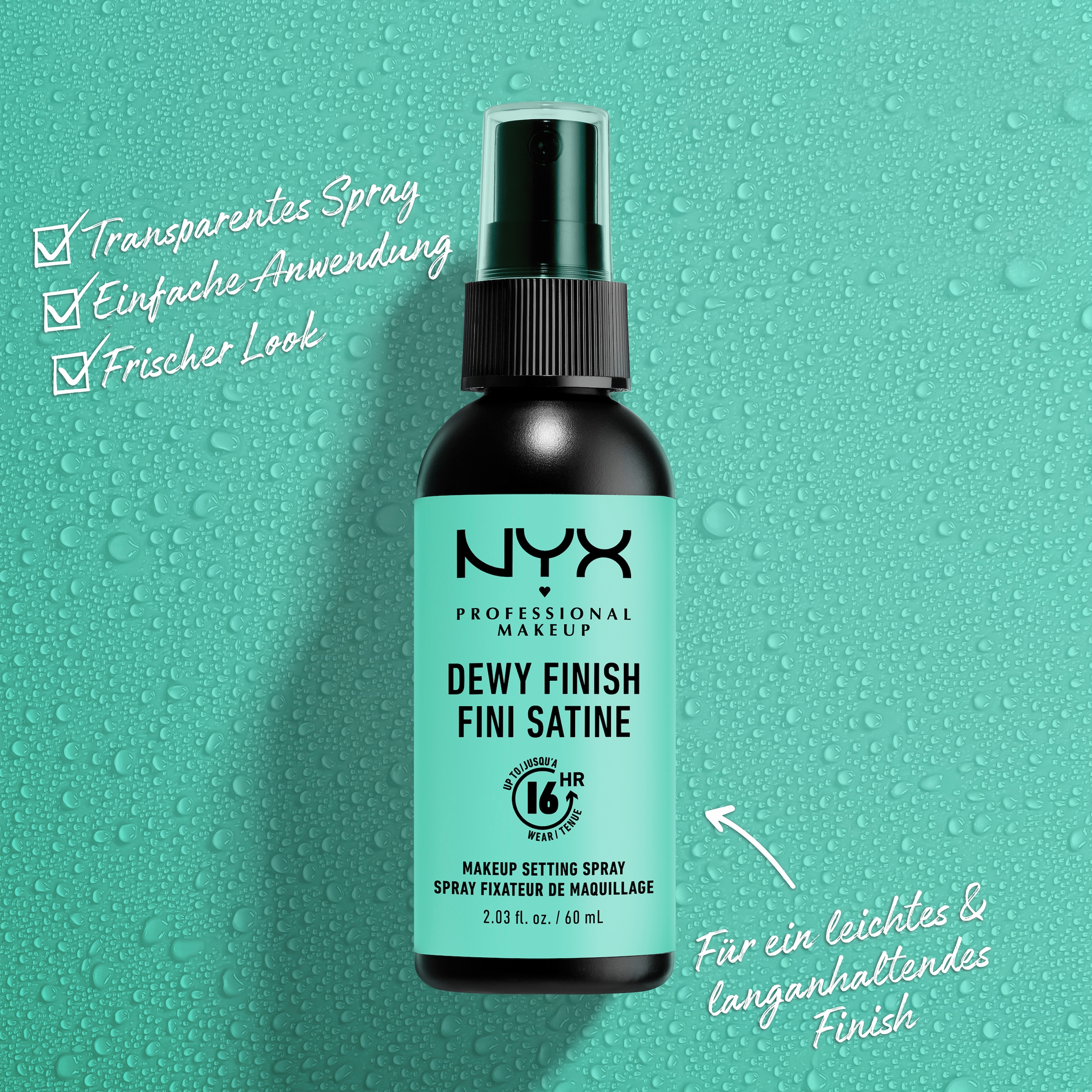 NYX Fixierspray »NYX Professional Makeup Make Up Setting Spray Dewy Finish 3er Set«