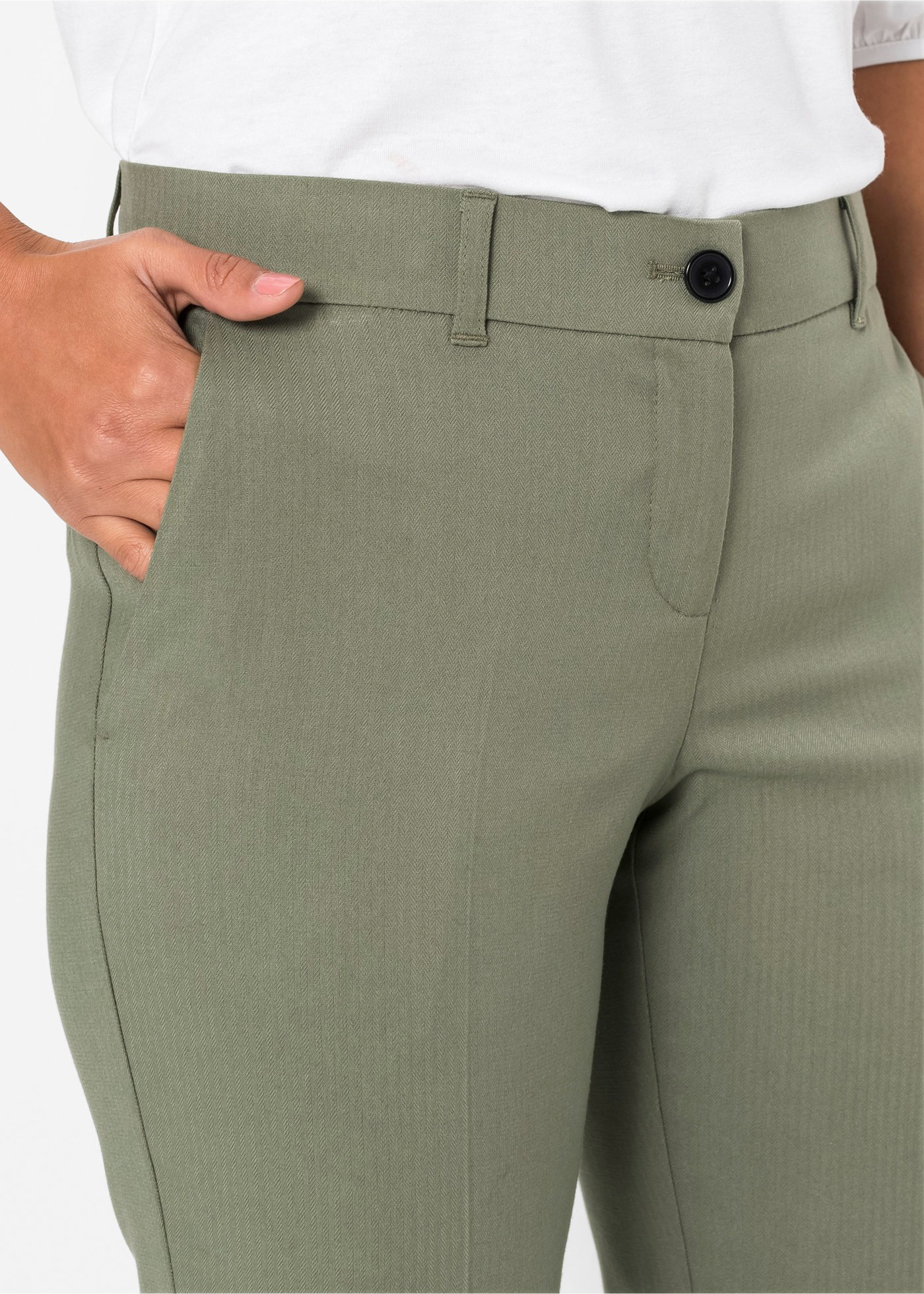 Thumbnail - bonprix Anzughose "Anzugshose" aus Polyester, Viskose und Elasthan, schmale Passform