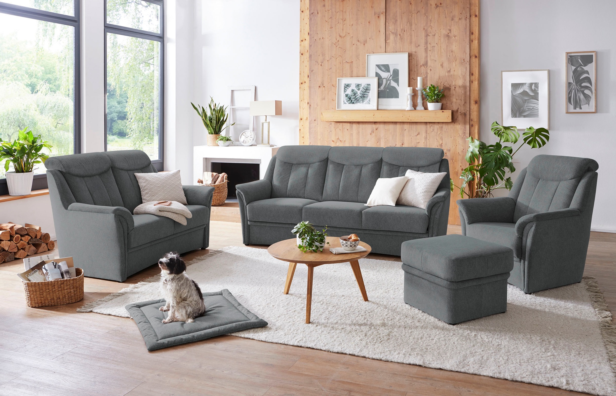 VILLA BECK 2-Sitzer »Lugano«, (1 St.), inklusive Kopfteilverstellung und in Sitzhöhe 46 cm