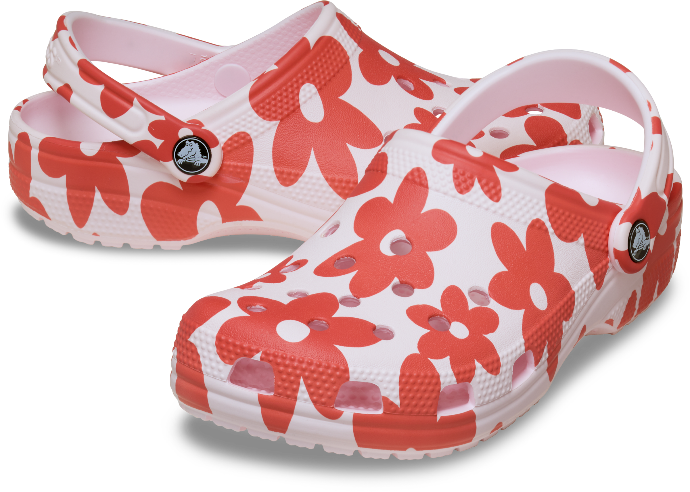 Crocs Clog »Classic Pop Petals Clog«  Sommerschuh, Hausschuh mit Blumendruck
