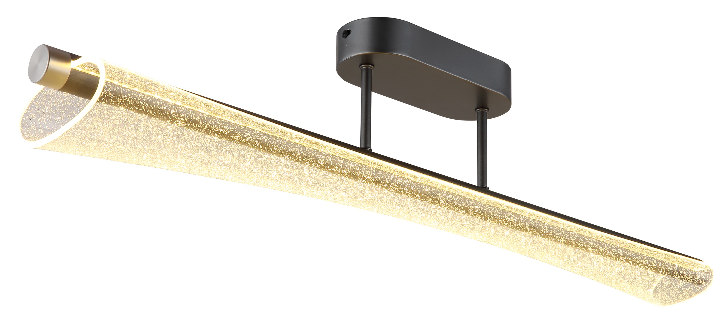 GLOBO LIGHTING Deckenleuchte »MALINDA« LED-Modul 1 Stk. Anthrazit Deckenleuchte mit Acryl klar und Memoryfunktion